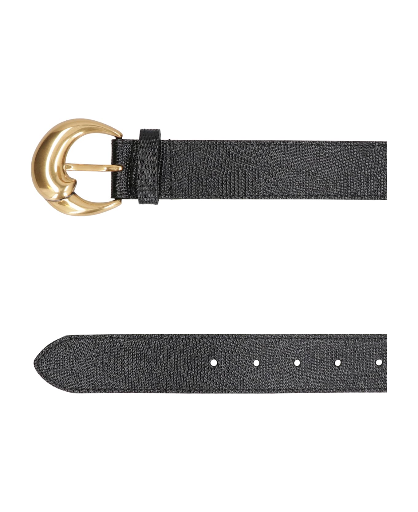 Etro Paisley Leather Belt - black
