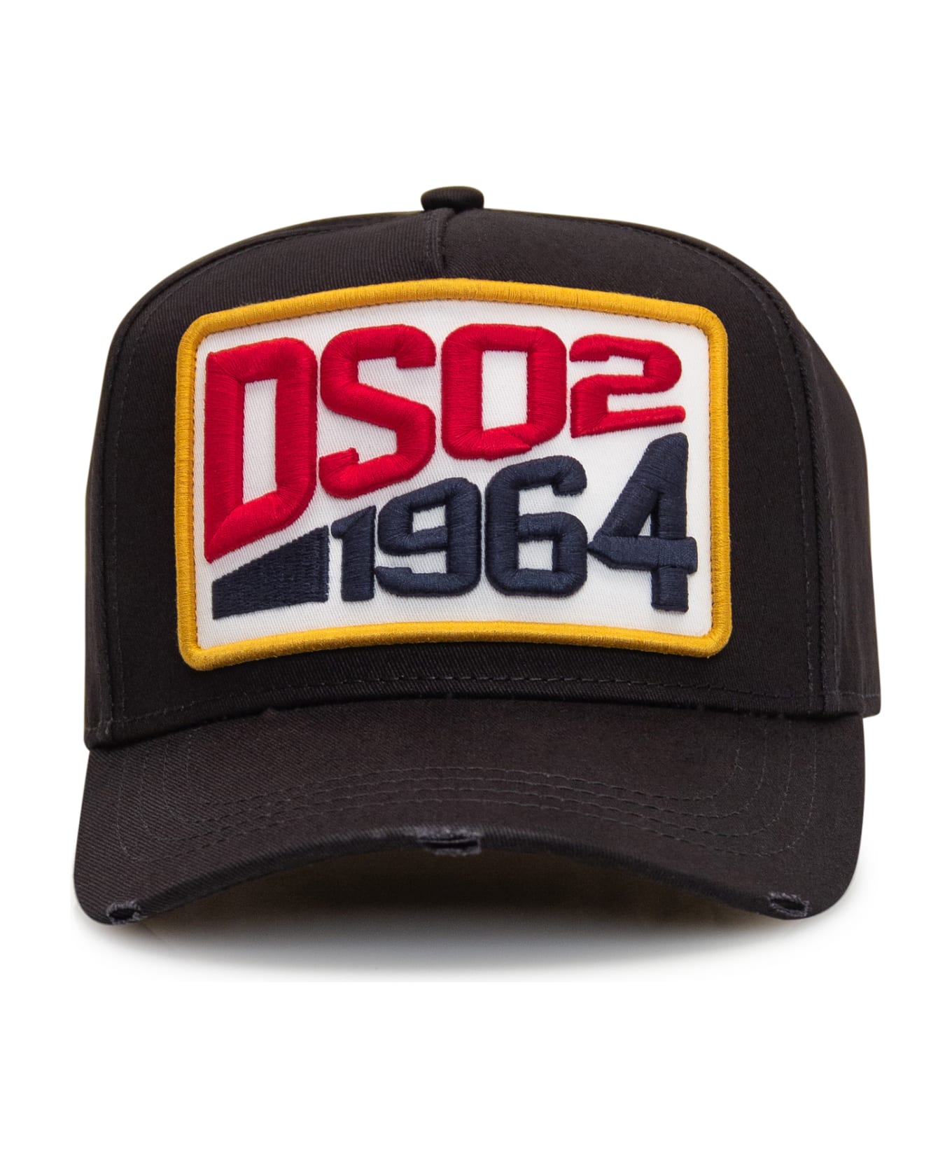 Dsquared2 Black Baseball Cap With Patch - Black 帽子