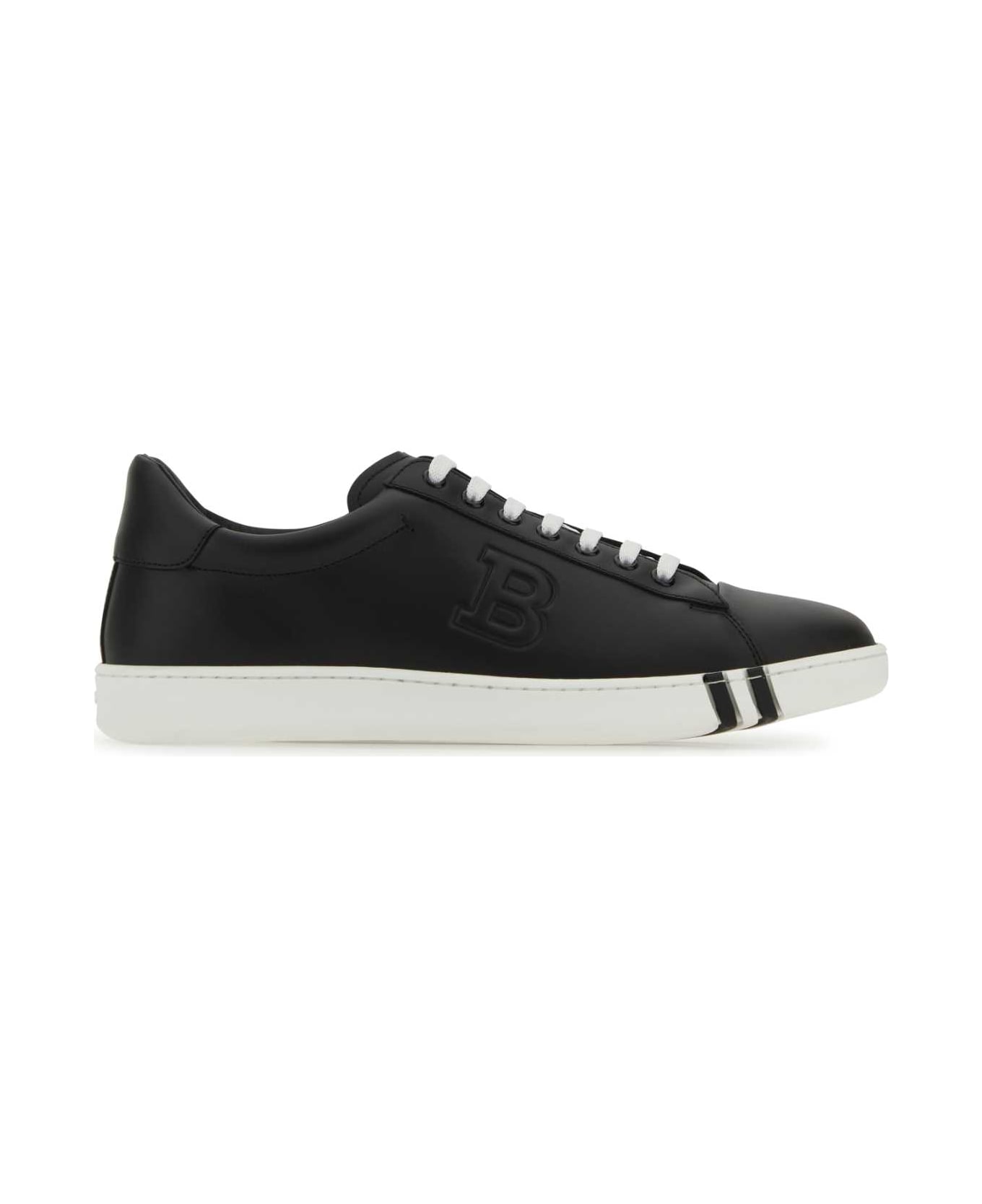 Bally Black Leather Asher Sneakers - F600