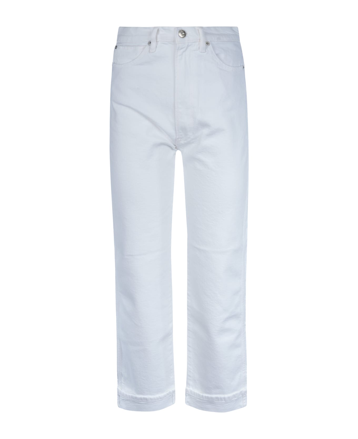 3x1 Buttoned Straight Jeans - Optic White