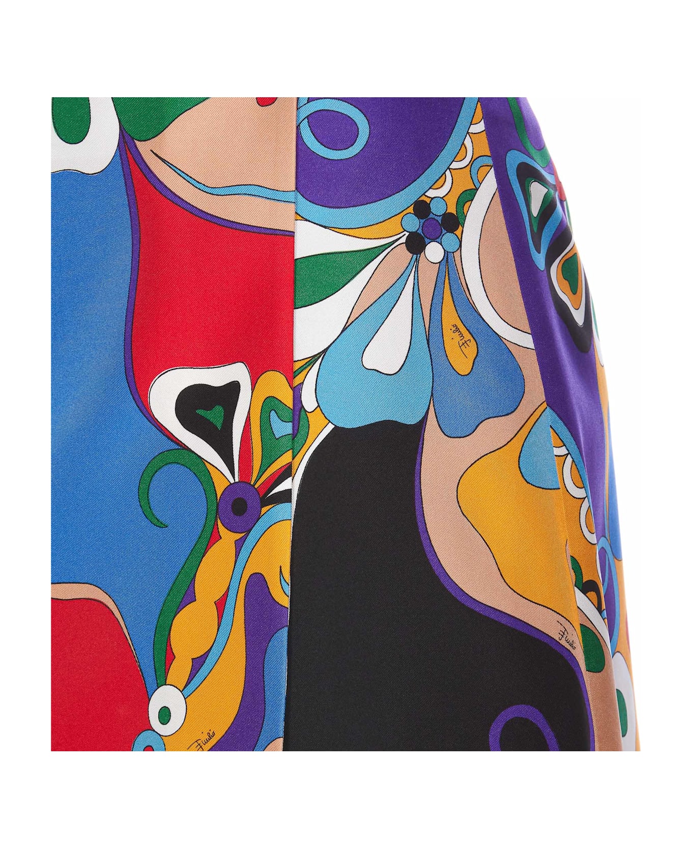 Pucci Orchidee Print Mini Skirt - MultiColour