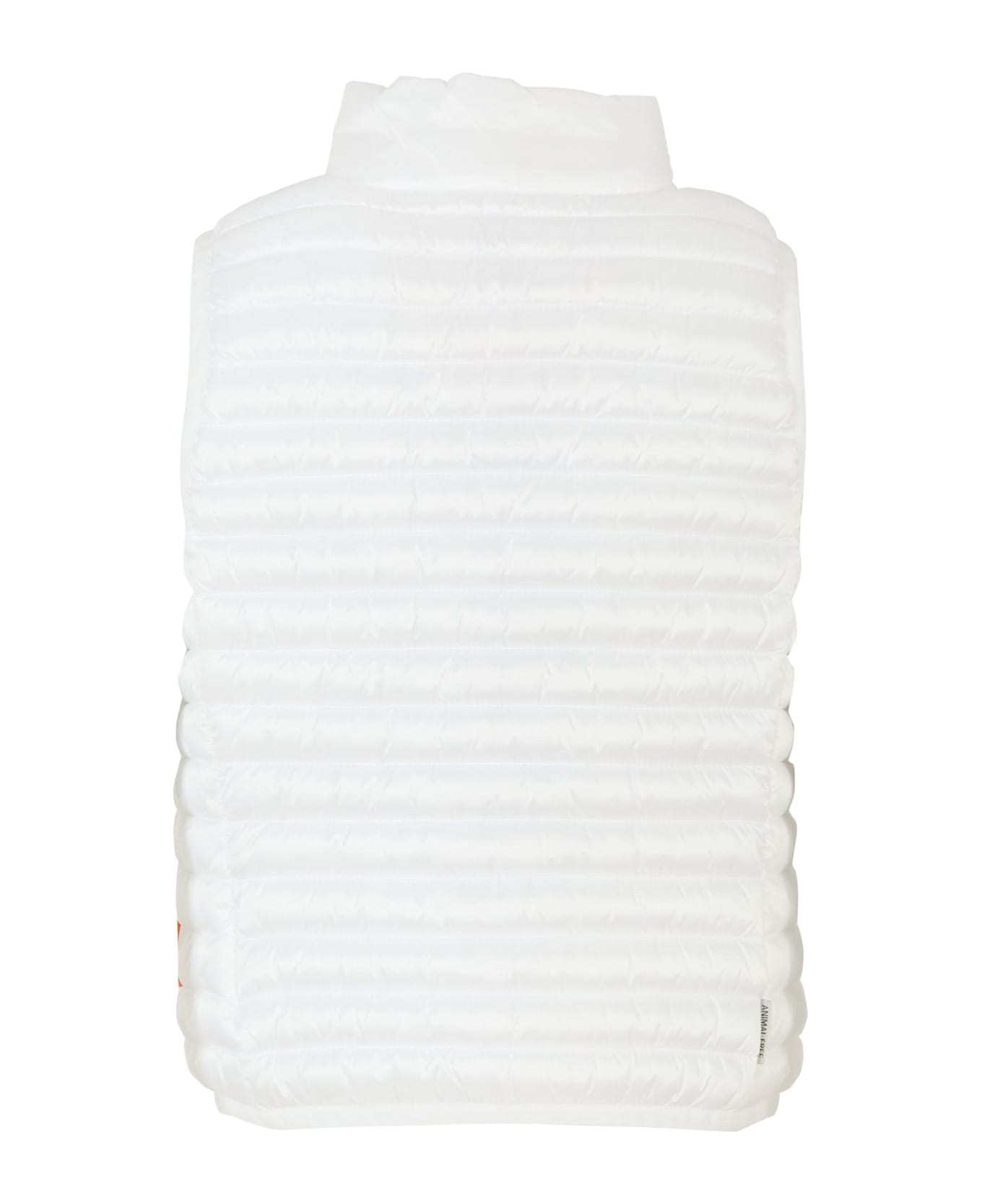 Save the Duck White Ava Vest For Girl With Logo - White