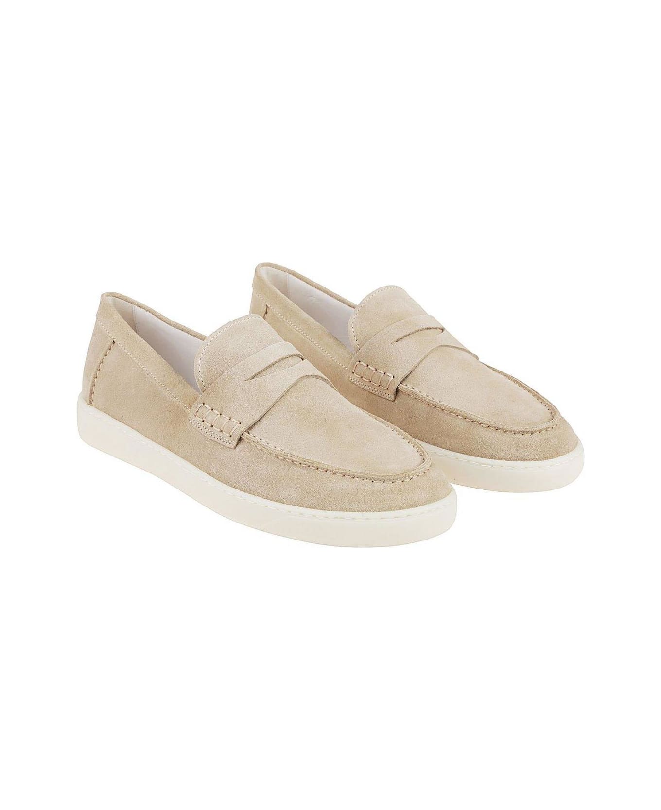 Hogan Slip On Loafers - Beige