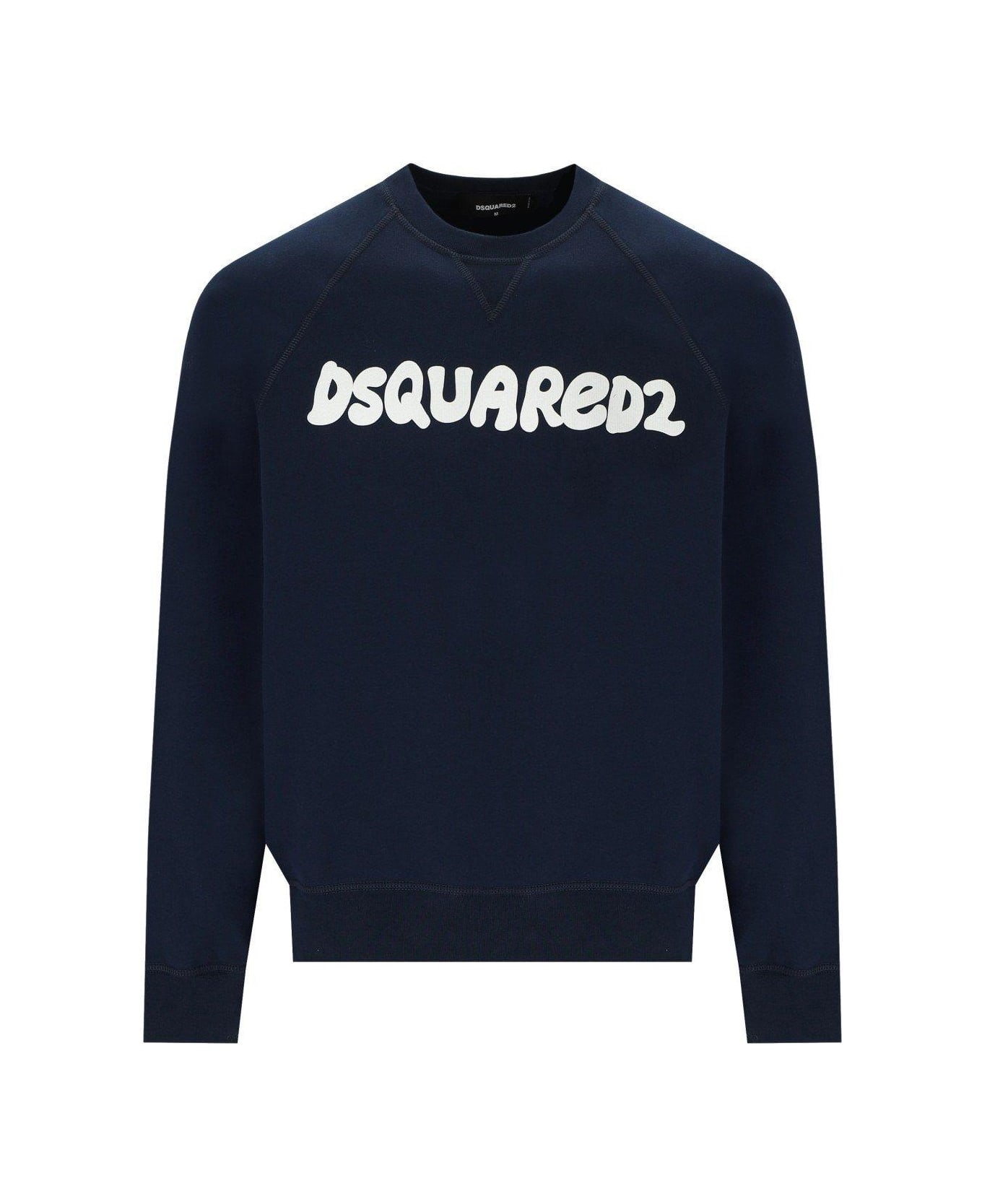 Dsquared2 Logo Printed Crewneck Sweatshirt - Blu