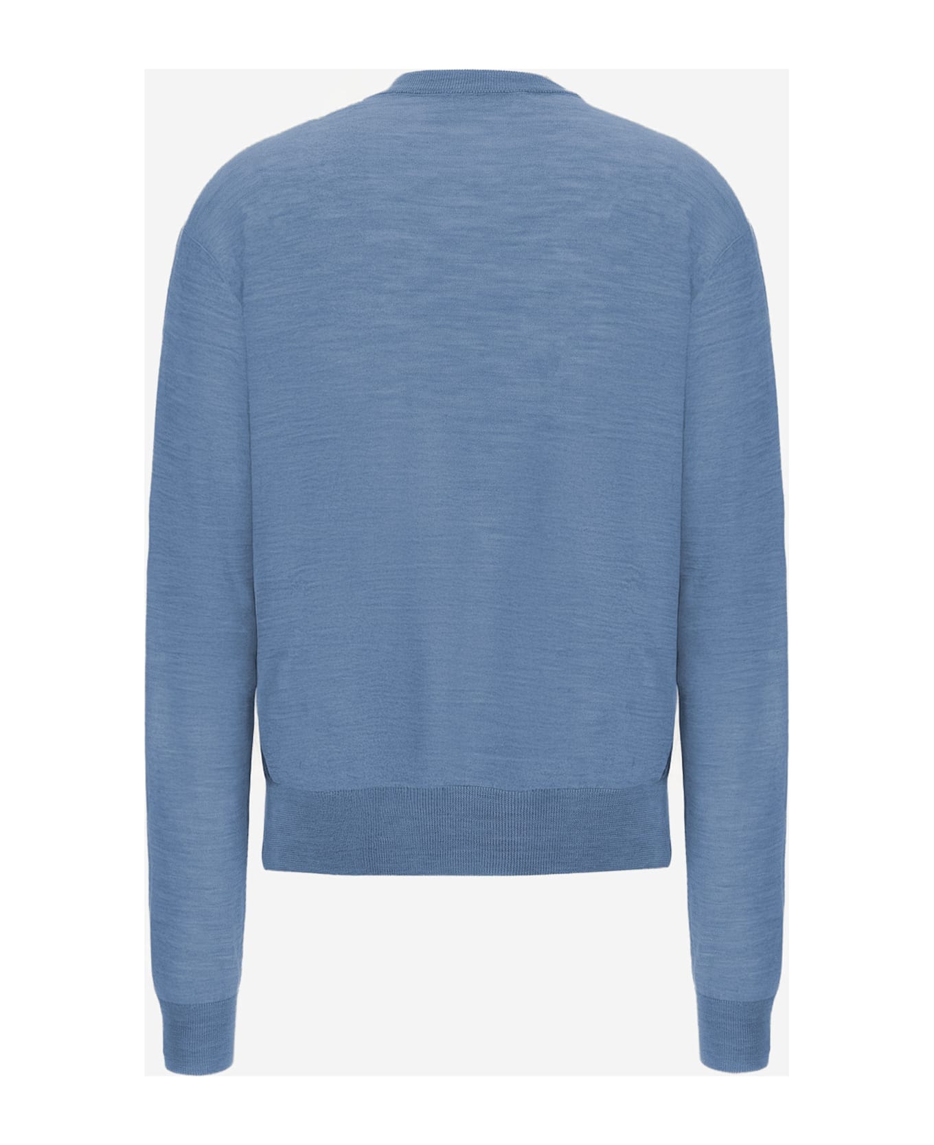 Jil Sander Wool And Cashmere Blend Sweater - Light Blue