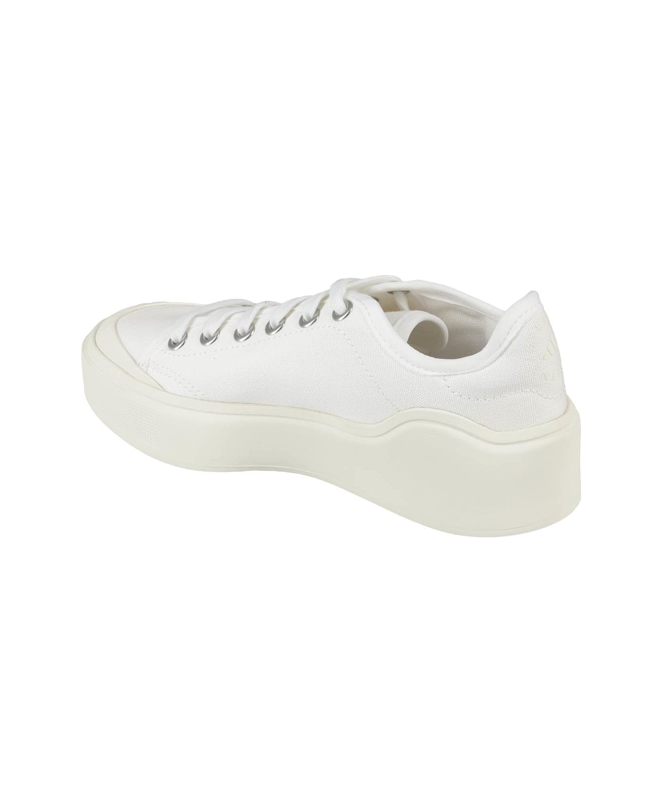 Adidas by Stella McCartney Court Cotton Sneakers Hq8675 - Bianco