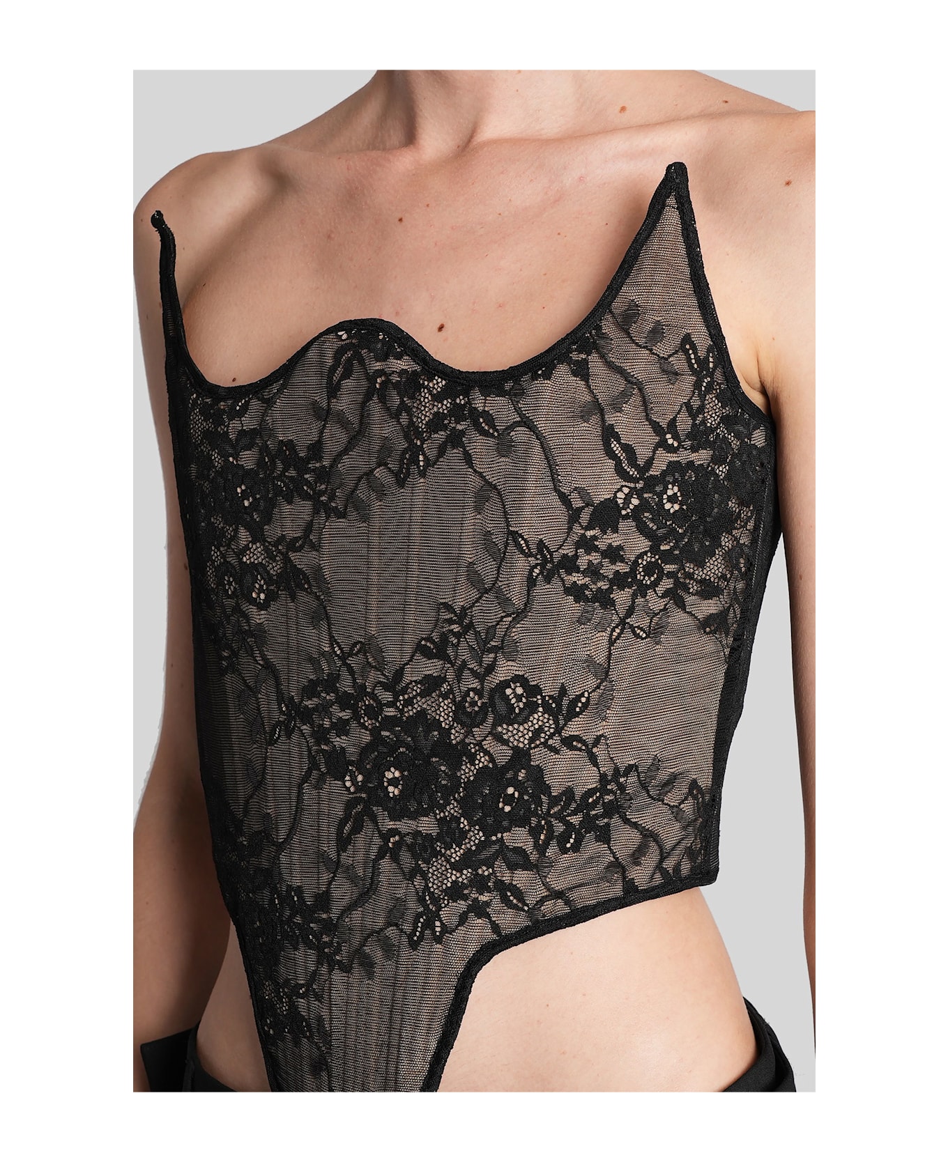 Giuseppe di Morabito Topwear In Black Polyamide - black