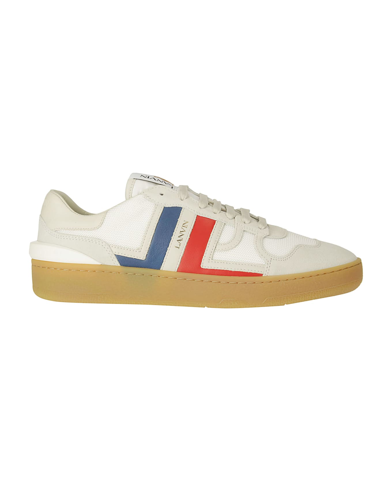 Lanvin Clay Low Top Sneakers - WHITE/MULTICOLOUR
