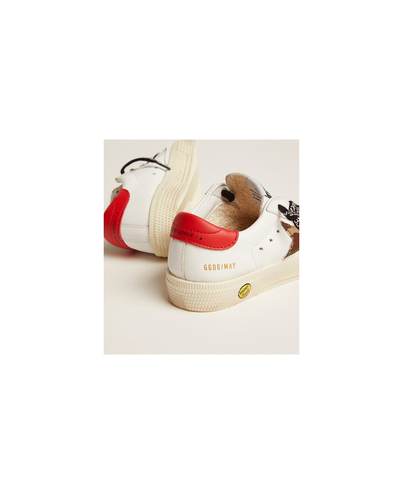 Golden Goose Camouflage Sneakers - White