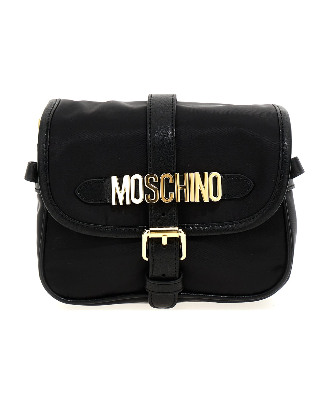 Moschino Logo Shoulder Strap - Black   ショルダーバッグ