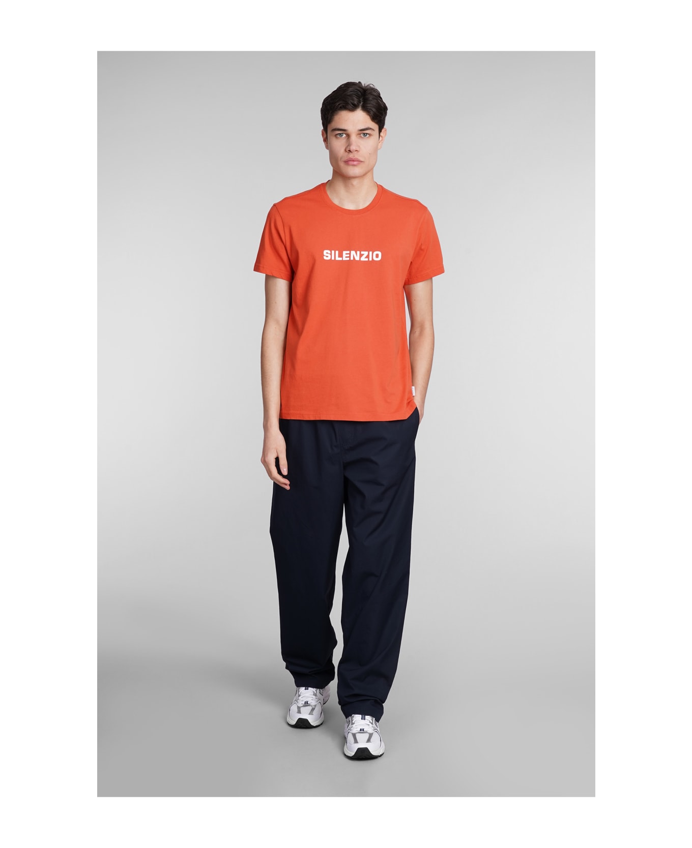 Aspesi Silenzio T-shirt In Orange Cotton - orange