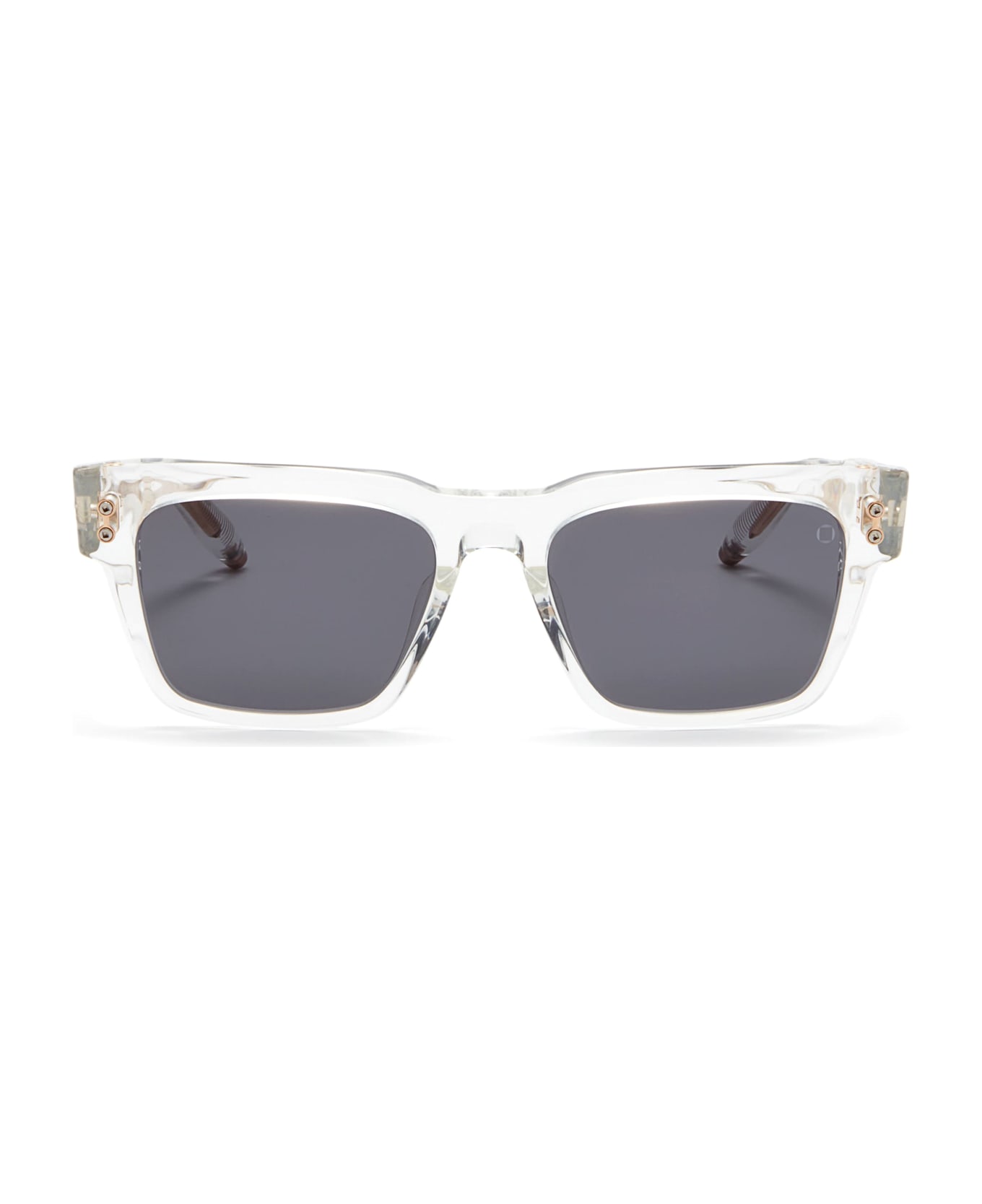 Akoni Columba - Crystal Clear / White Gold - 56 Sunglasses - transparent
