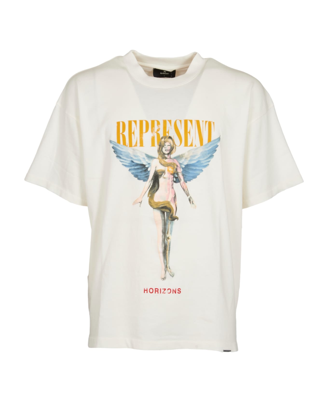 REPRESENT Logo Printed T-shirt - White