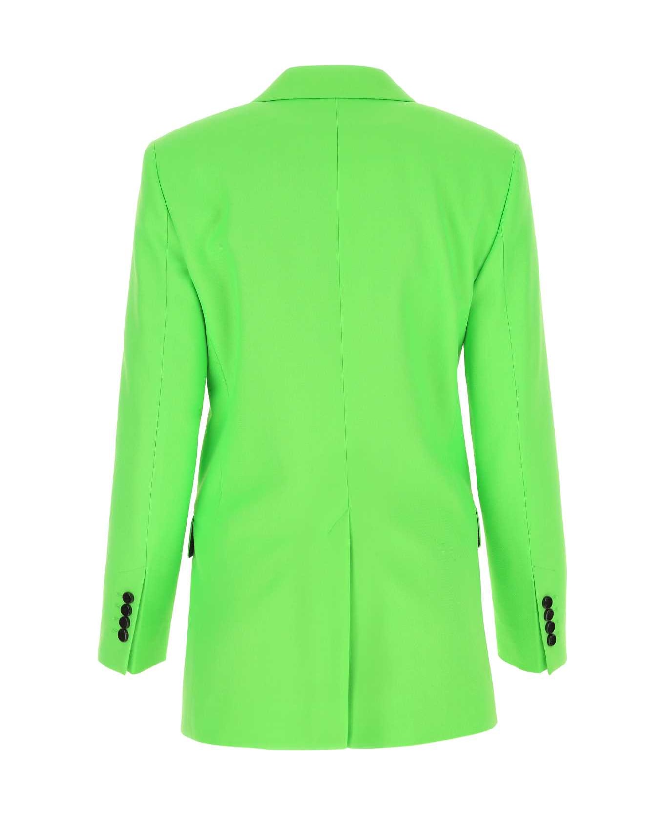 Ami Alexandre Mattiussi Fluo Green Wool And Acrylic Blazer - 300