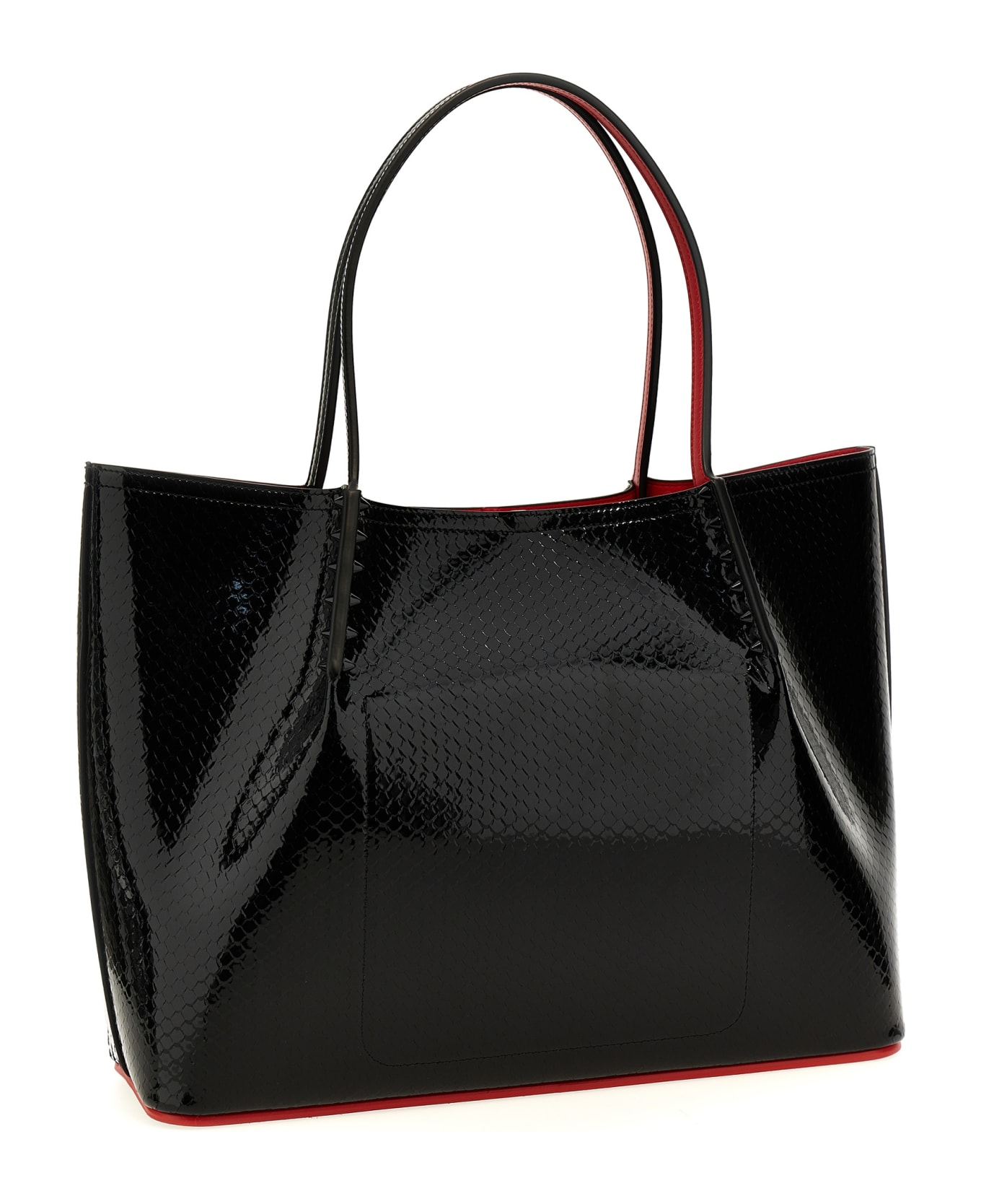 Christian Louboutin 'cabarock Large' Shopping Bag - Black  
