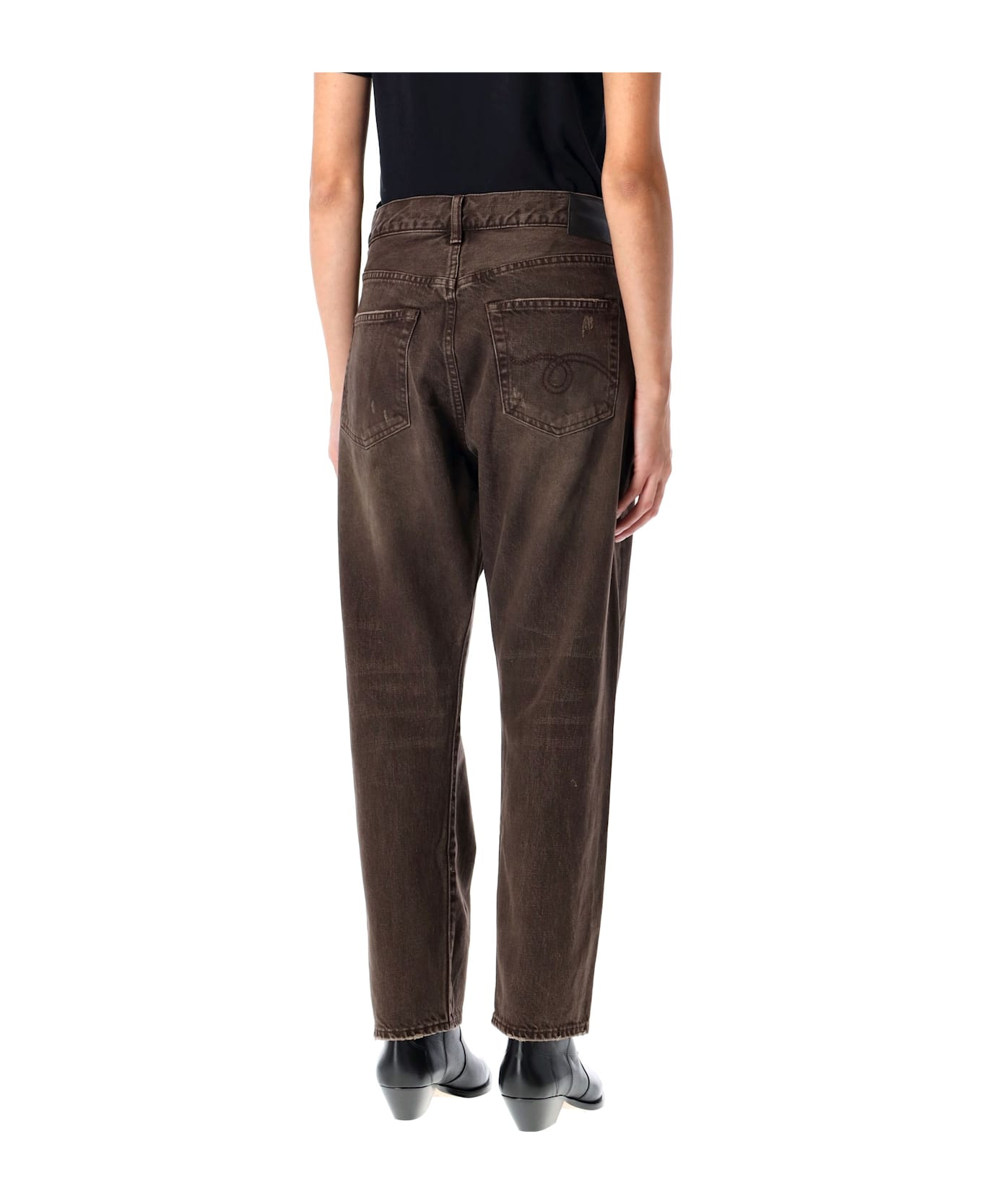 R13 Crossover Jean - VINTAGE CHOCOLATE BROWN