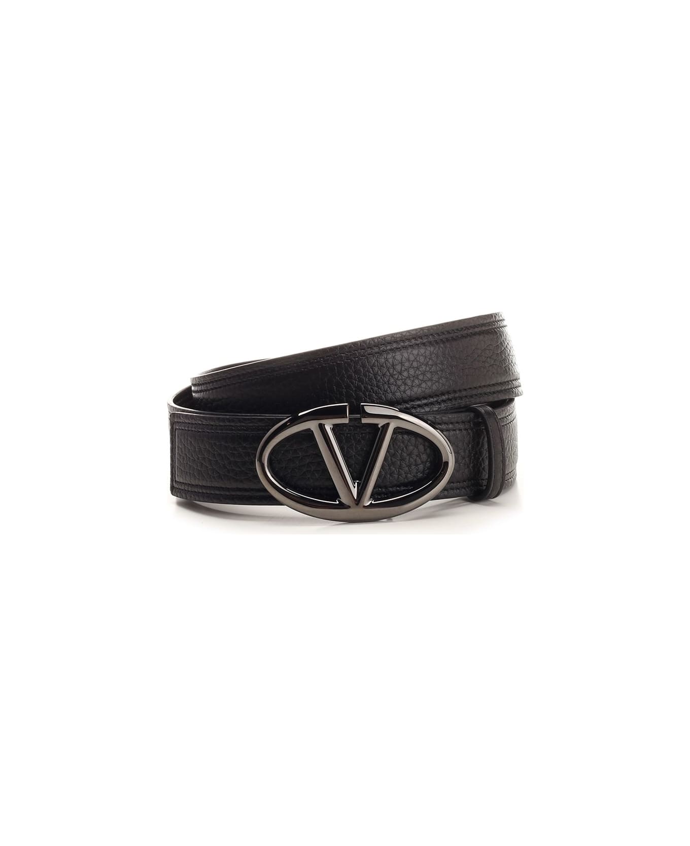 Valentino Garavani Vlogo Moon Belt - Black