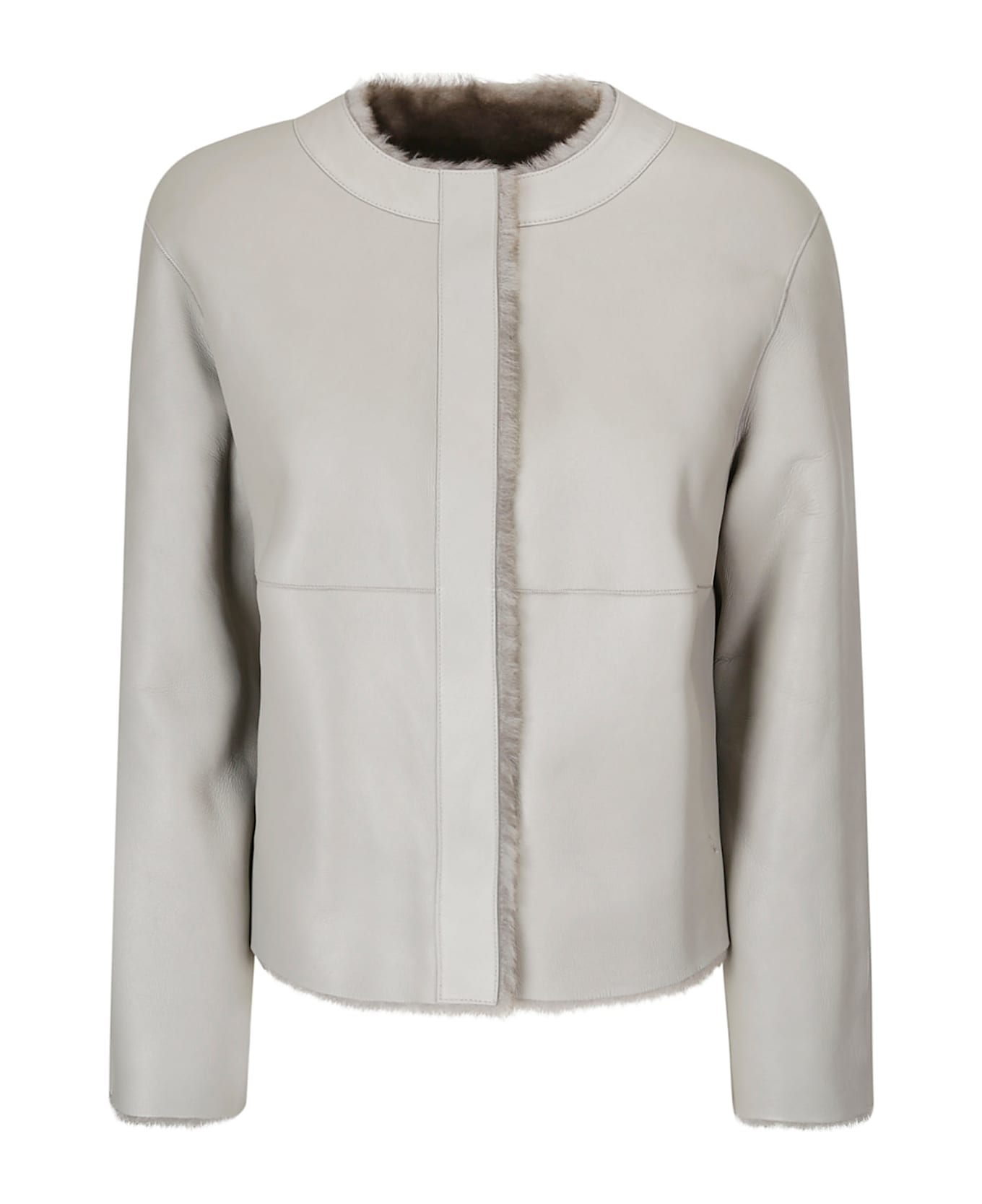 Desa 1972 Shearling Jacket - NATURAL GREY