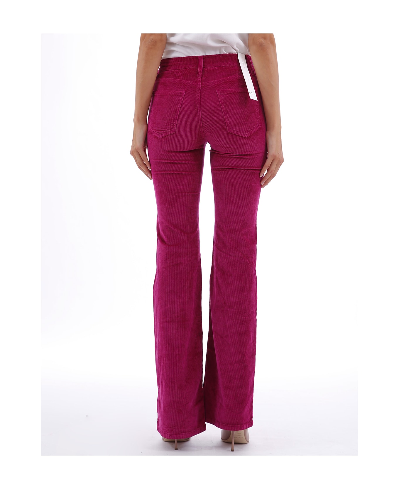 Current/Elliott Trousers Fuchsia Velvet italist