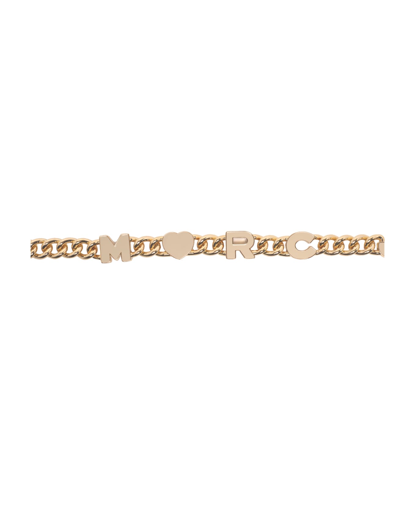 Marc Jacobs The Heart Charm Chain Shoulder Strap - Golden