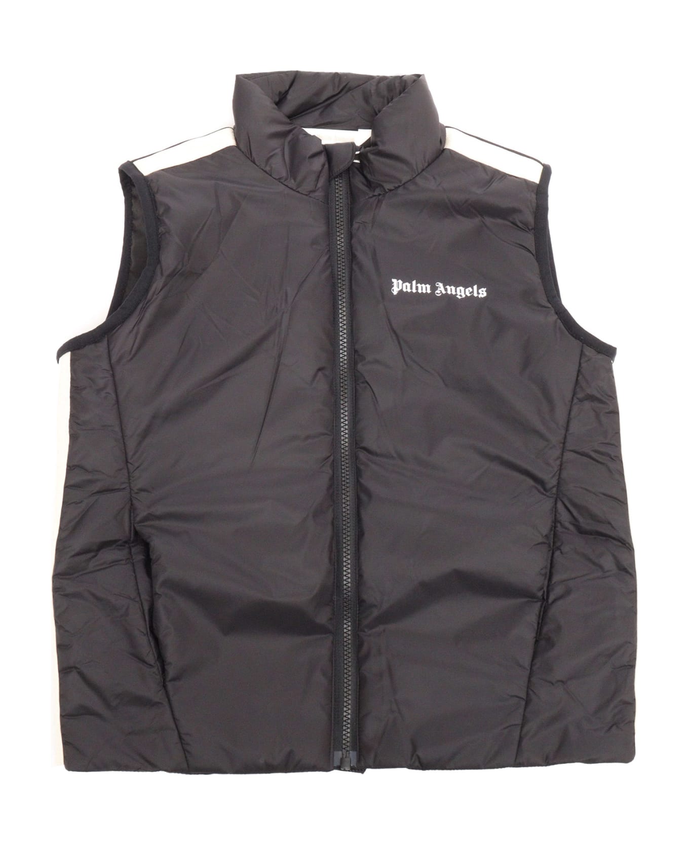Palm Angels Black Padded Vest - BLACK コート＆ジャケット