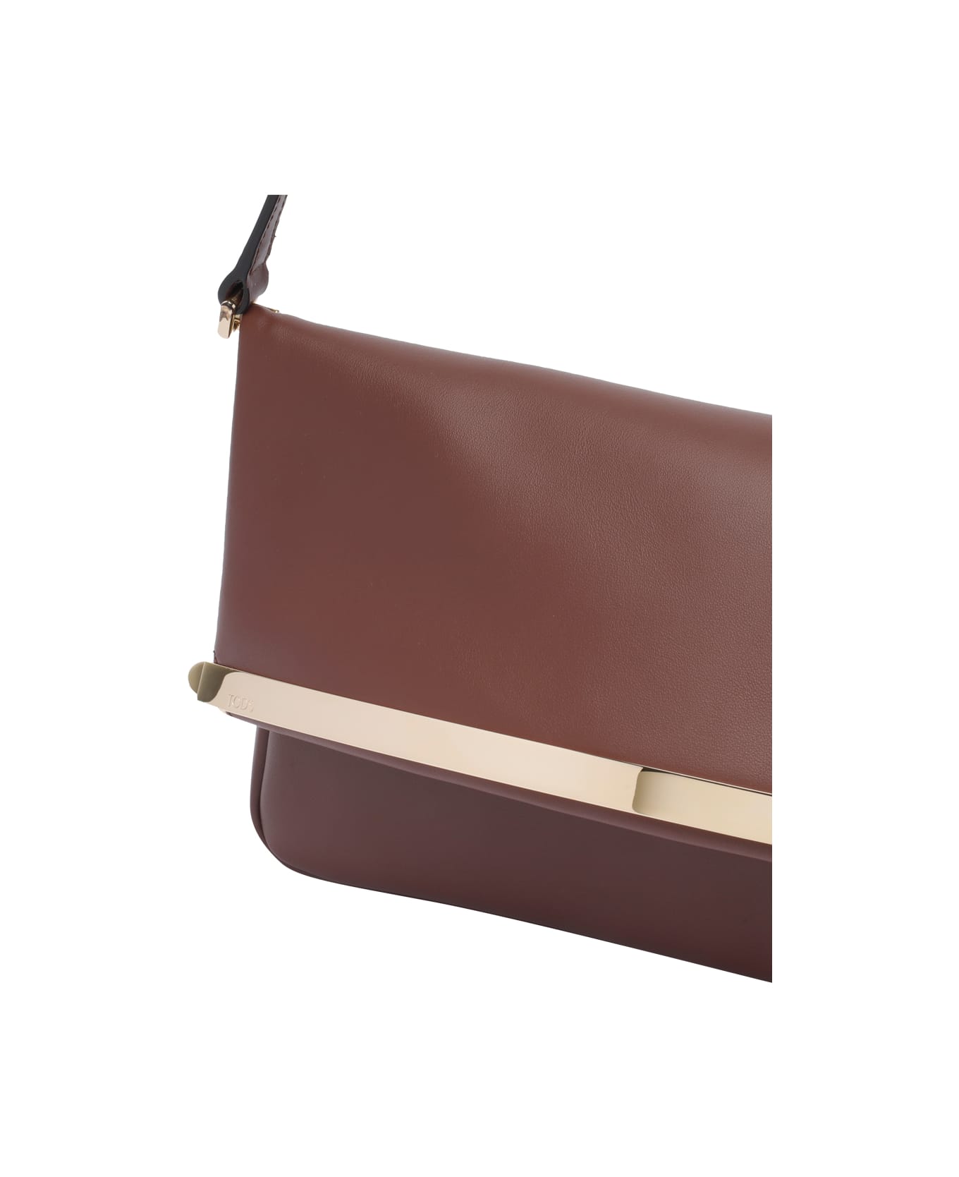 Tod
s Leather Flap Bag - Brown