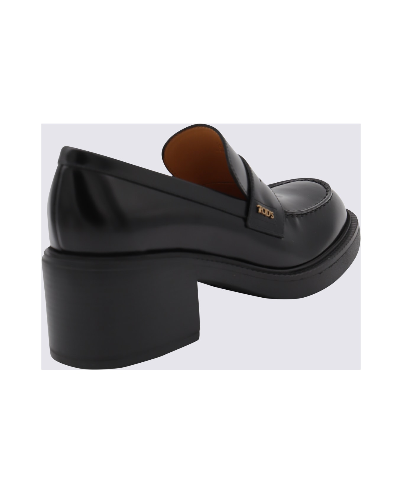 Tod
s Black Leather Loafers - Black