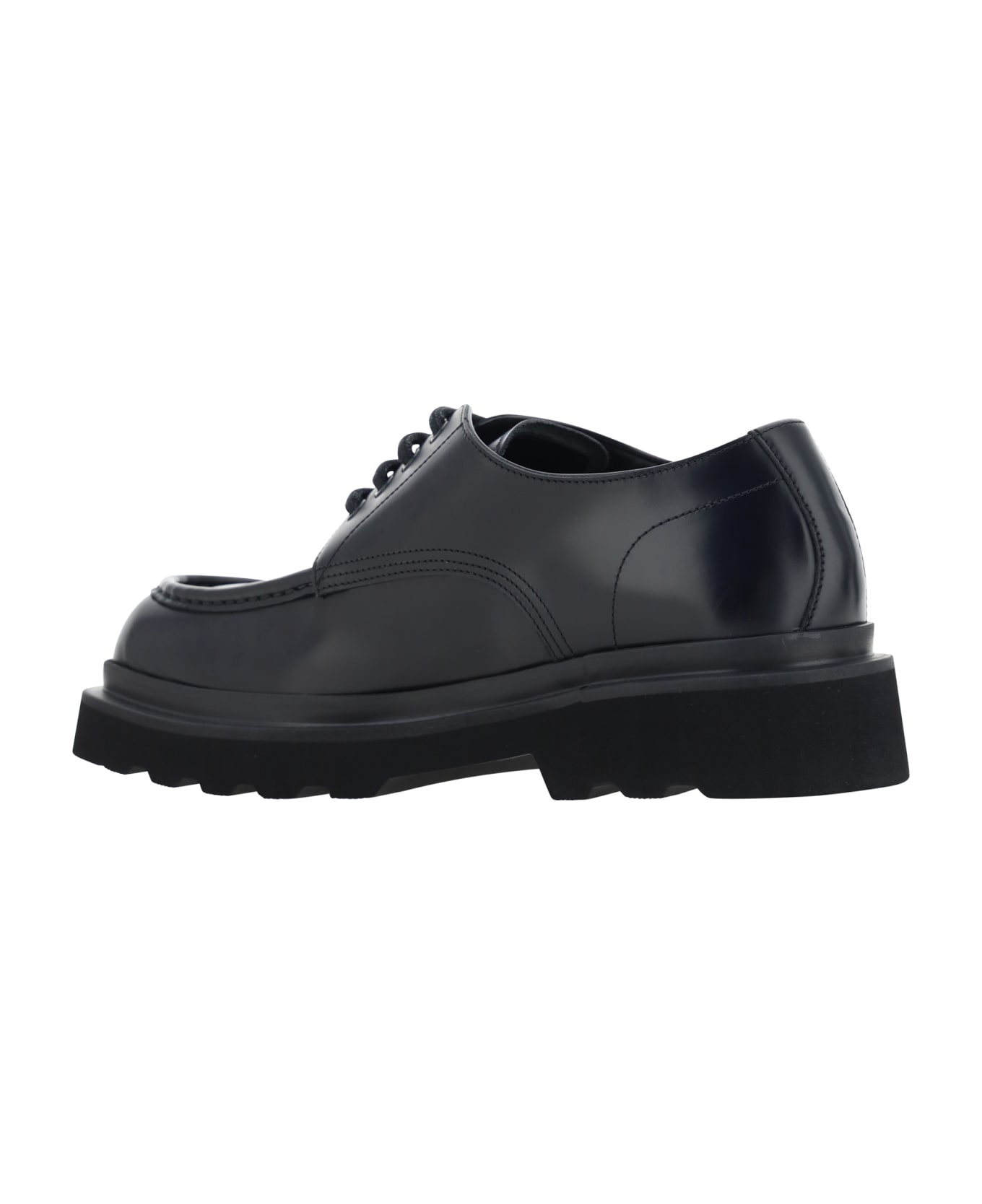 Dolce & Gabbana Derby Lace Up Shoes - Nero ローファー＆デッキシューズ