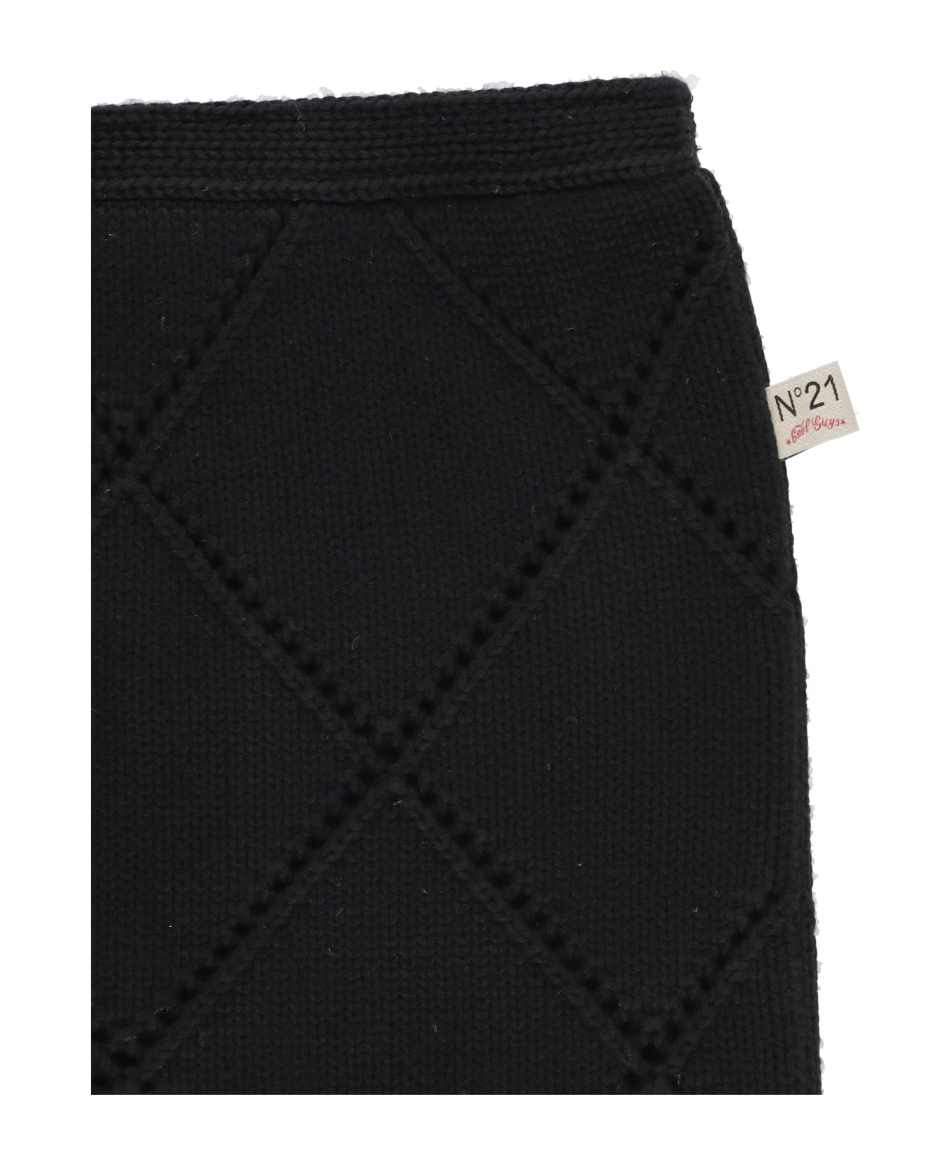 N.21 Wool And Cotton Skirt - Black