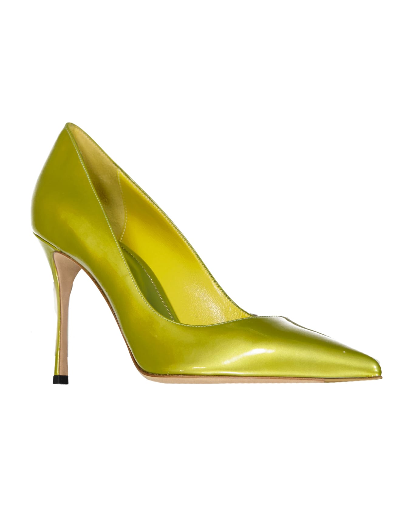 Sergio Rossi Leather Pumps - Green ハイヒール