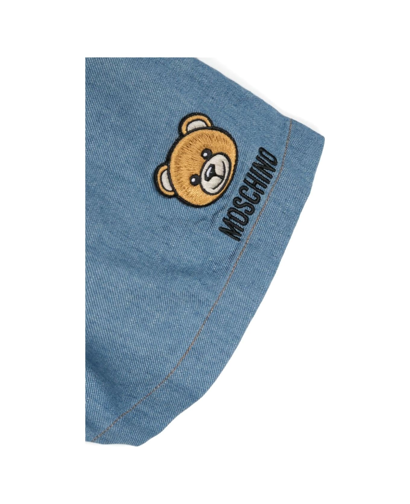 Moschino Blue Short Jumpsuit With Moschino Teddy Bear - Blue ワンピース＆ドレス