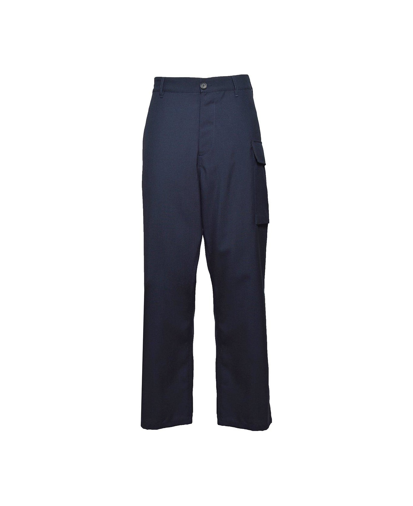 Marni Utility Pocket Mid Rise Trousers - Blu