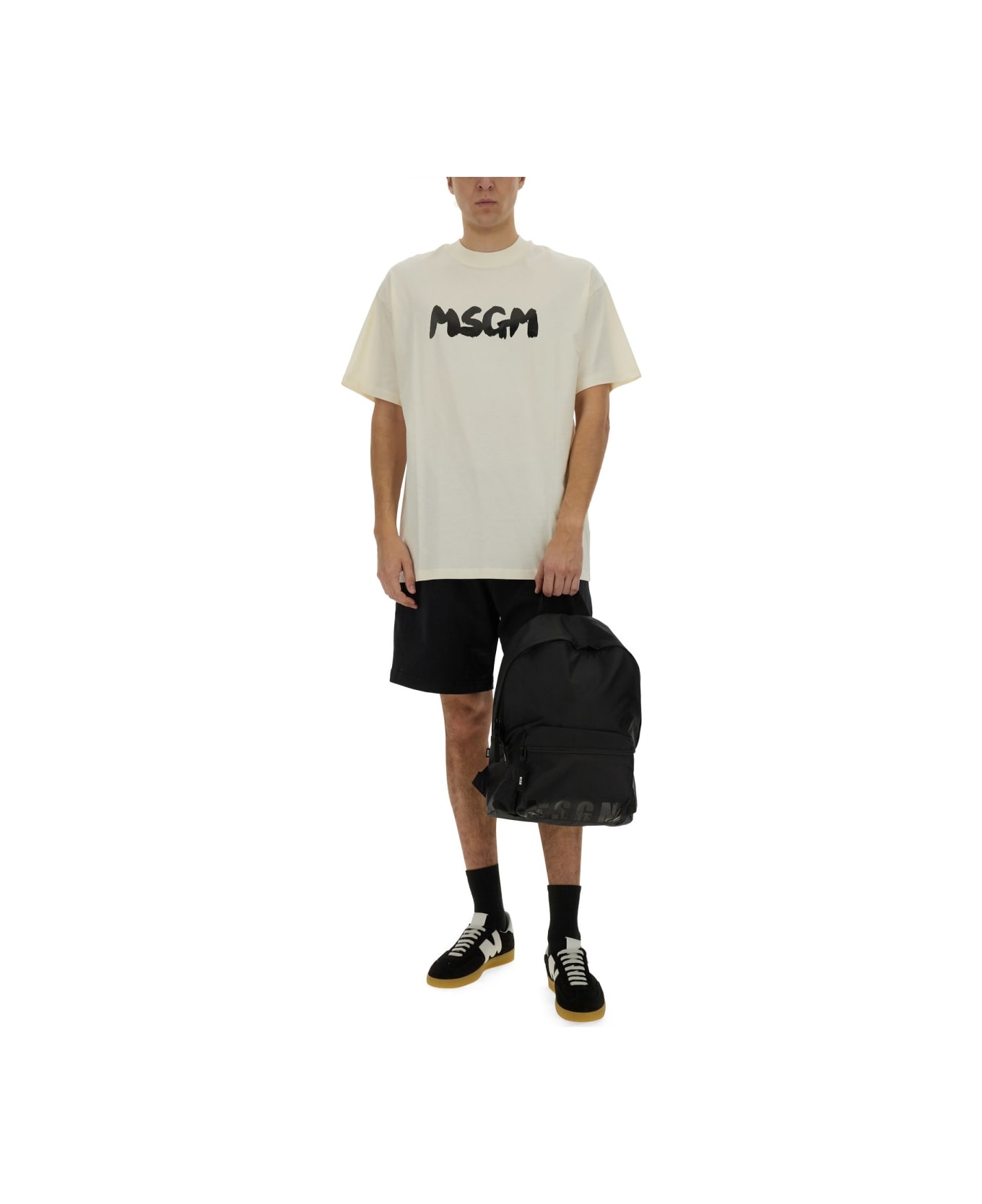 MSGM Cotton T-shirt - Ivory