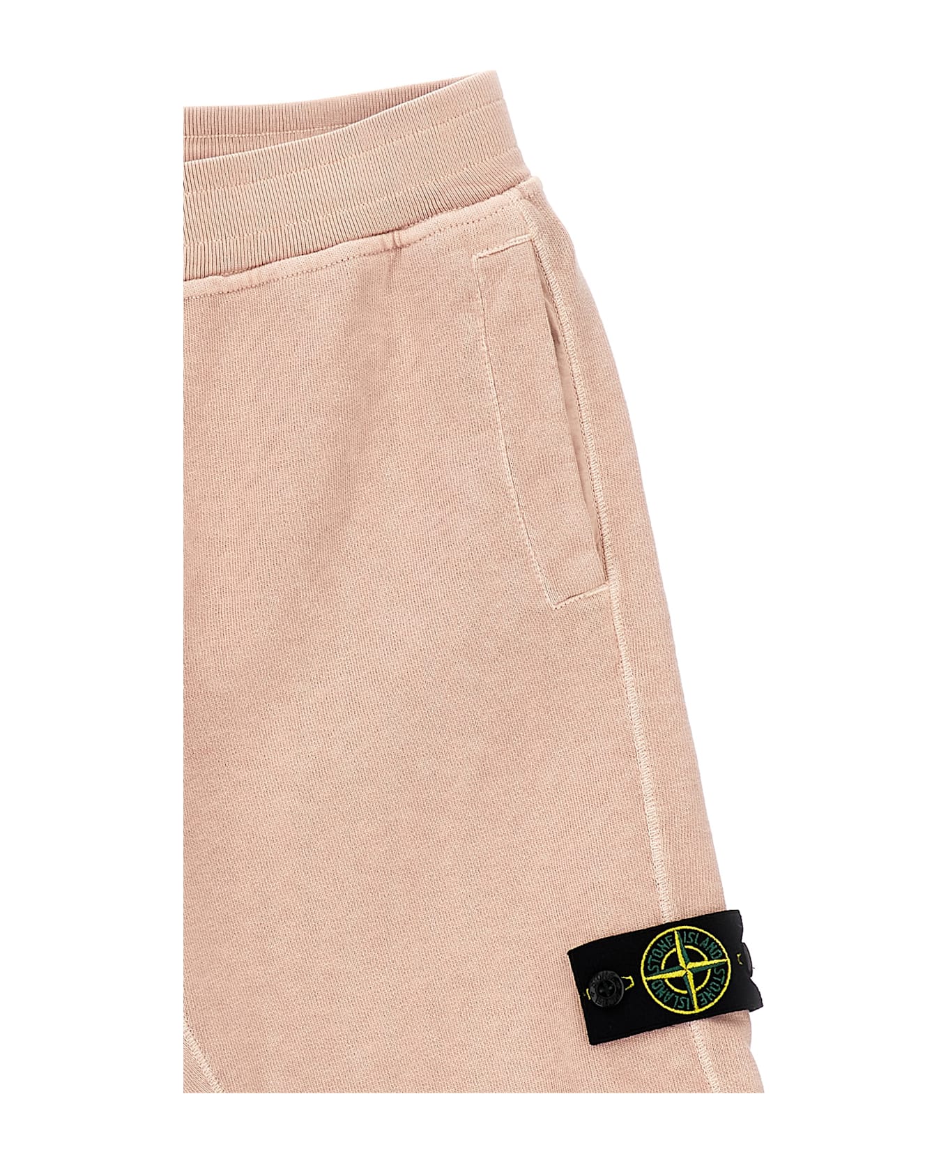 Stone Island Junior Logo Badge Bermuda Shorts - Pink