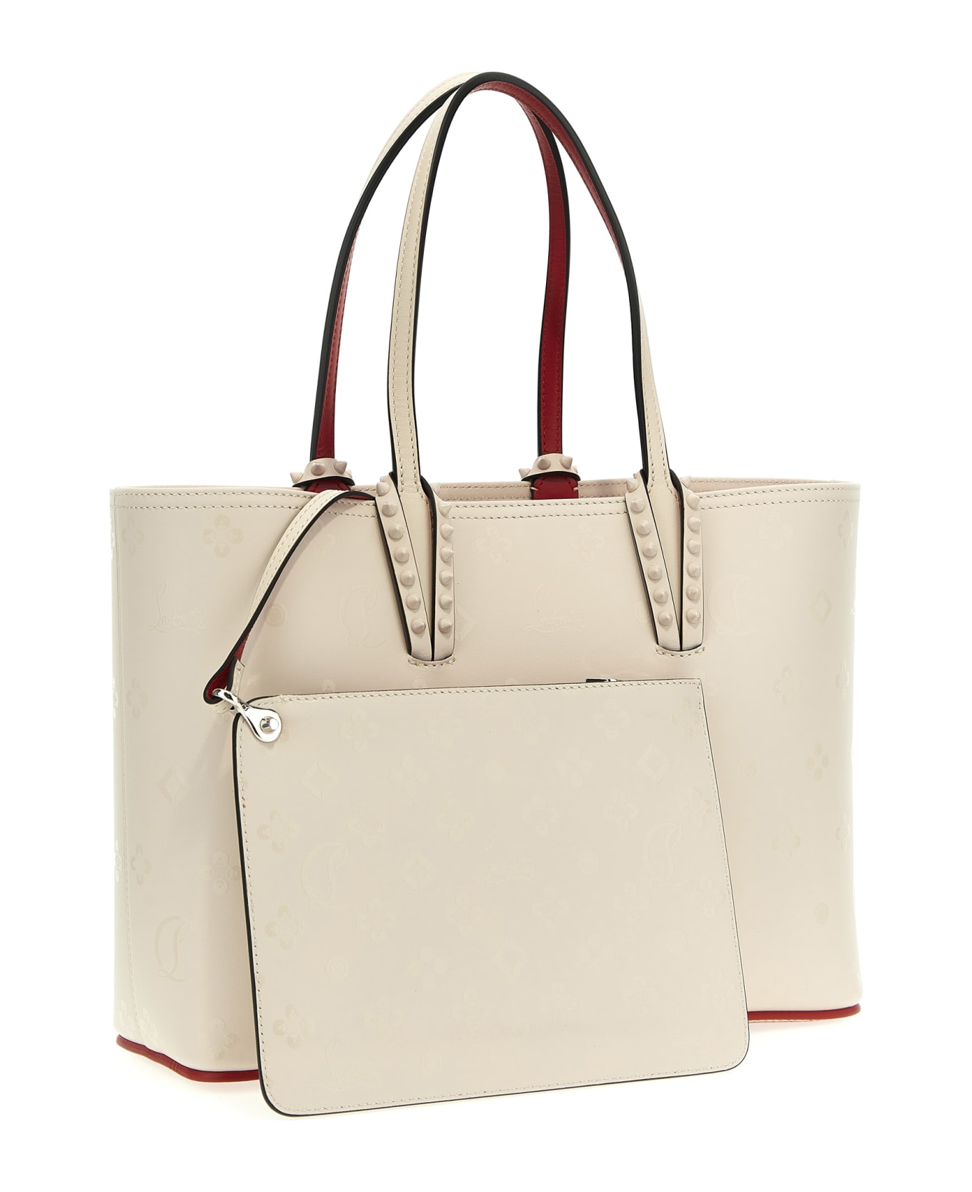 Christian Louboutin 'cabata Small' Shopping Bag - White