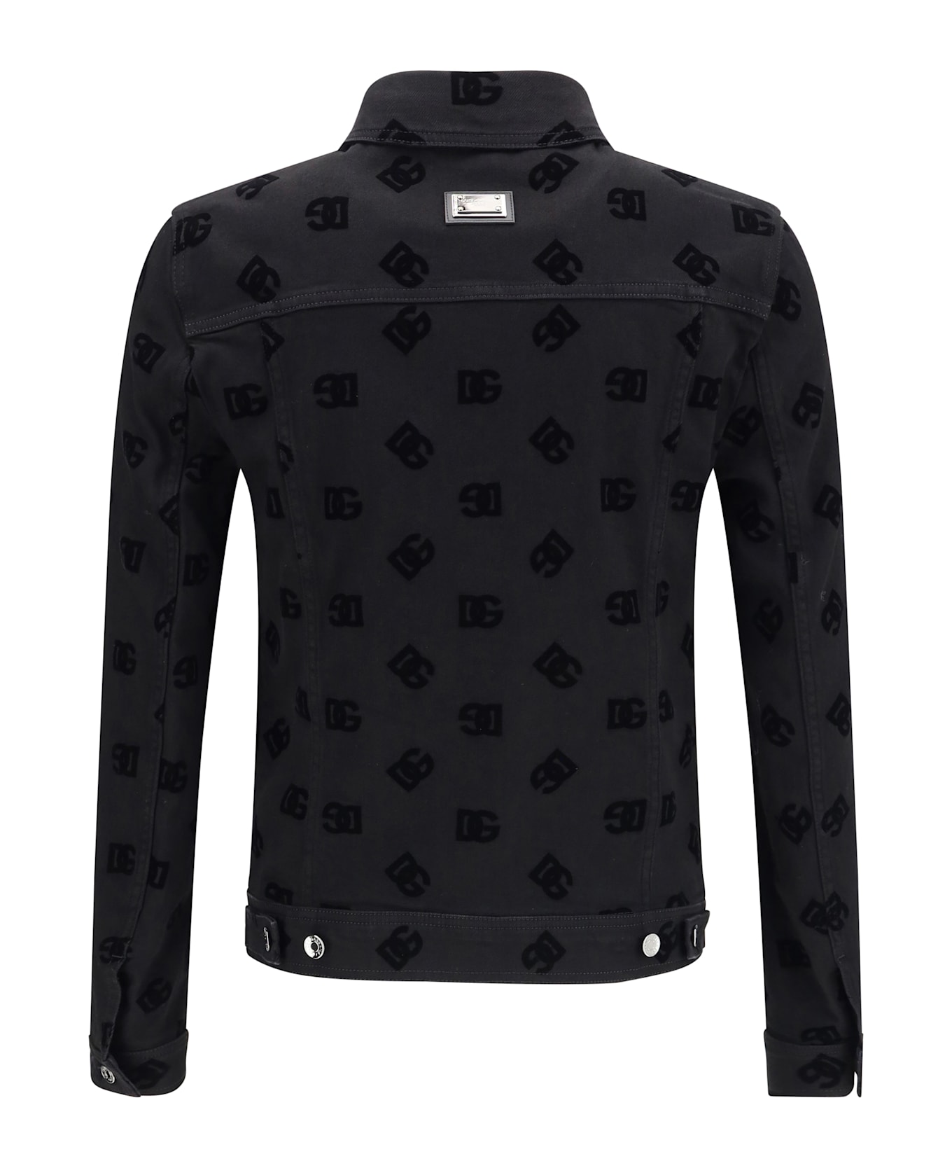 Dolce 
Gabbana Jacquard-logo Denim Jacket