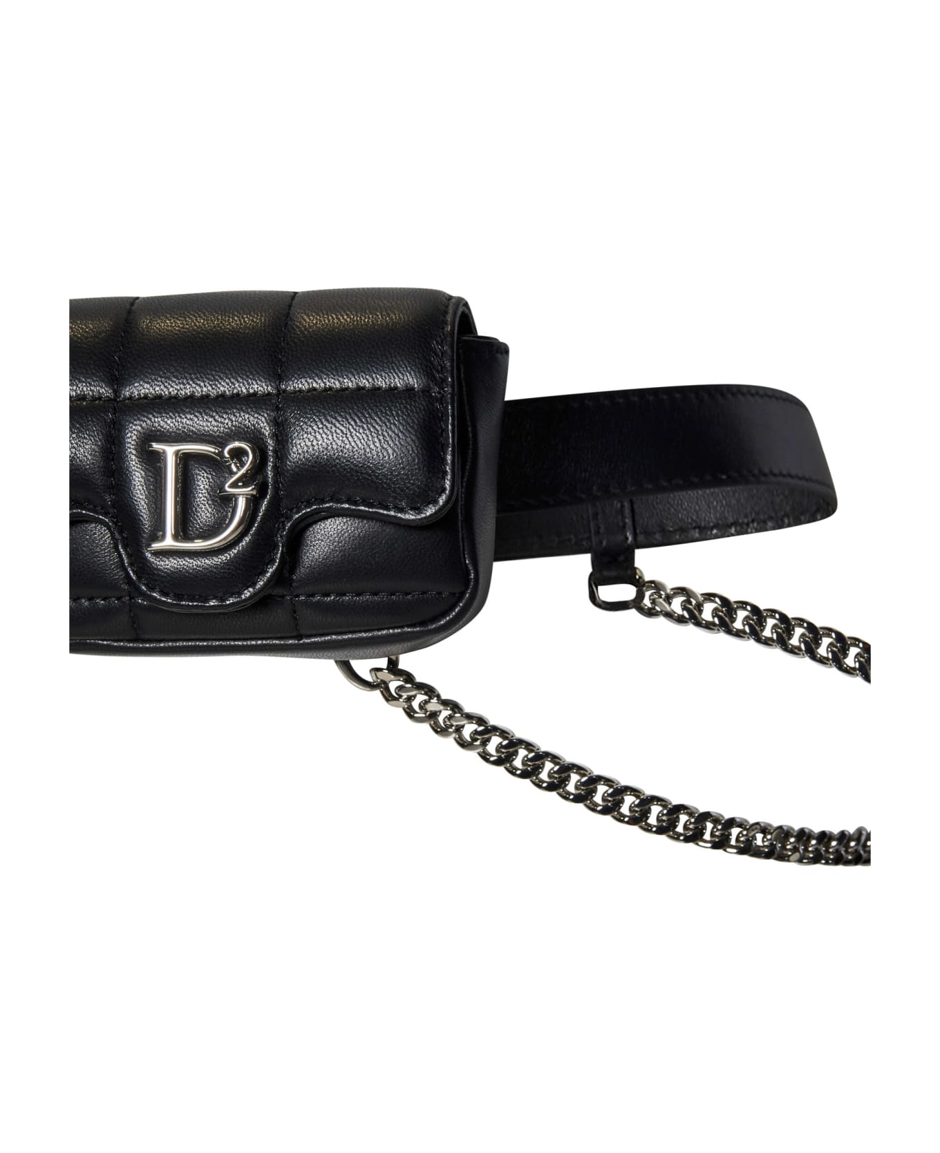 Dsquared2 D2 Statement Soft Mini Belt Bag - Black