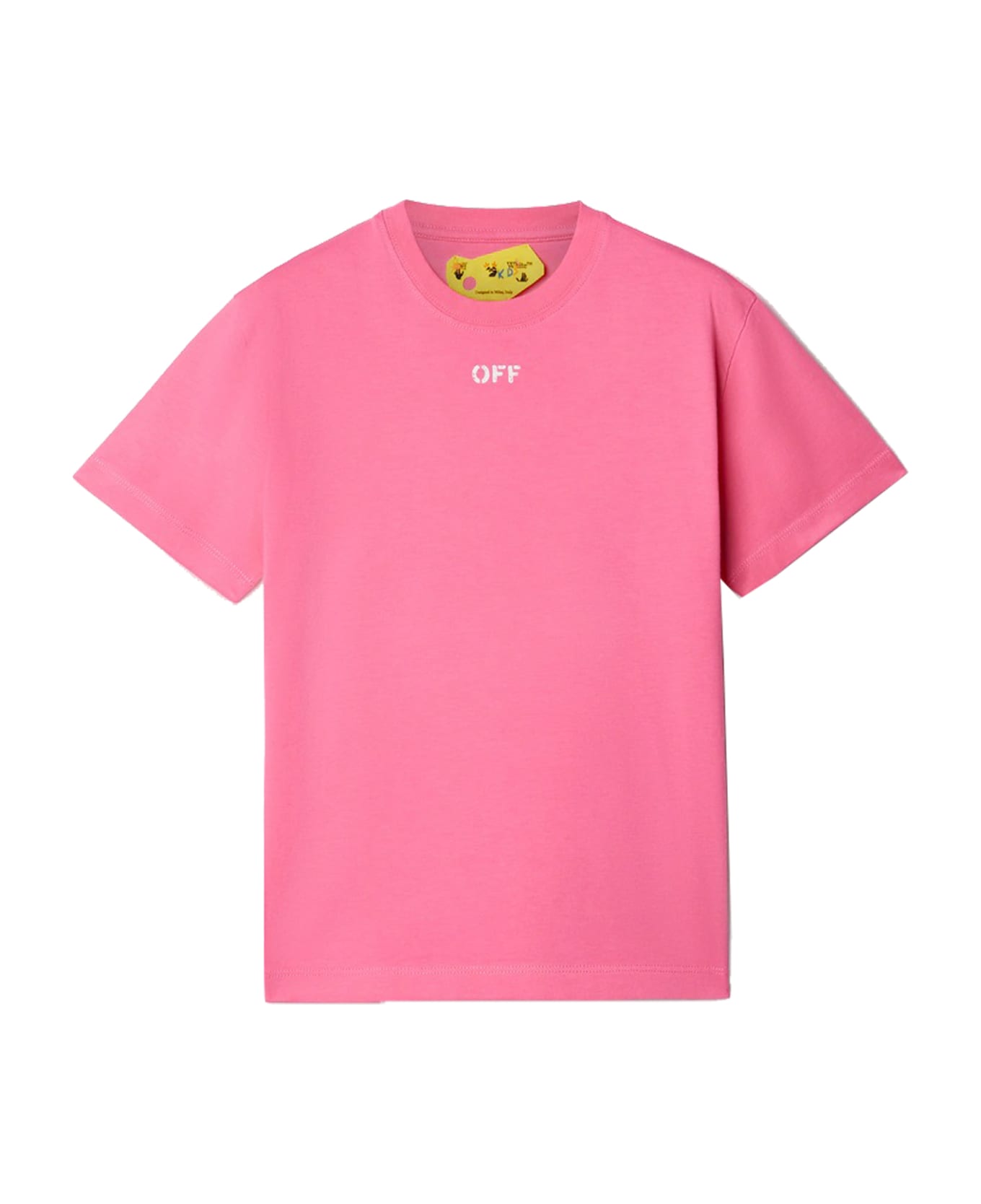 Off-White T-shirt With Off Logo - Rose