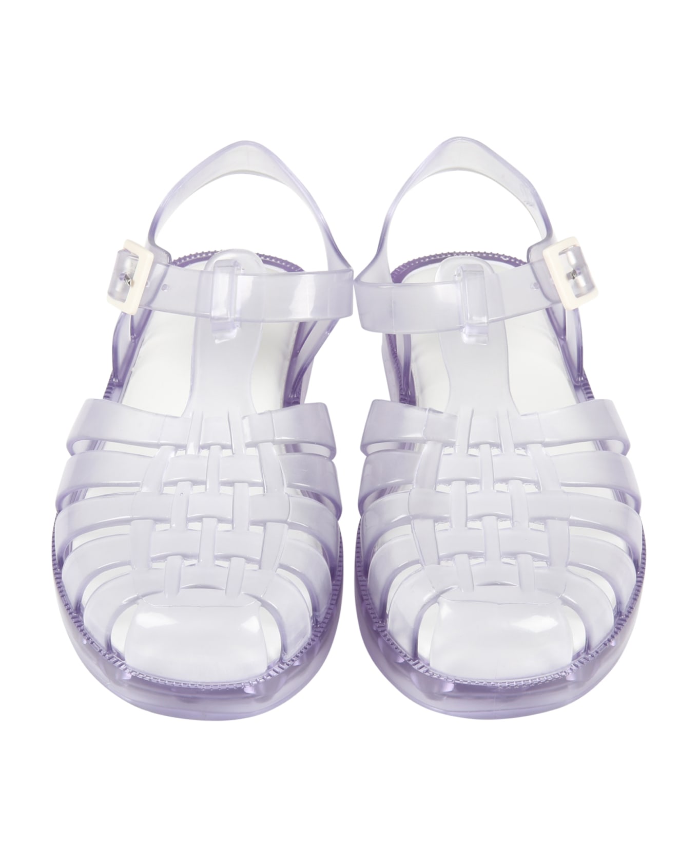 Melissa Glass Sandals For Kids - Transparent シューズ