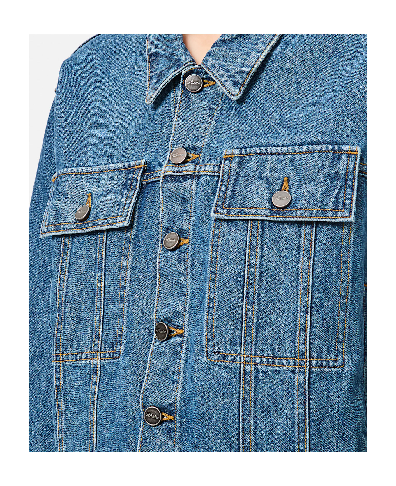 Khaite Saunder Denim Jacket - Blue