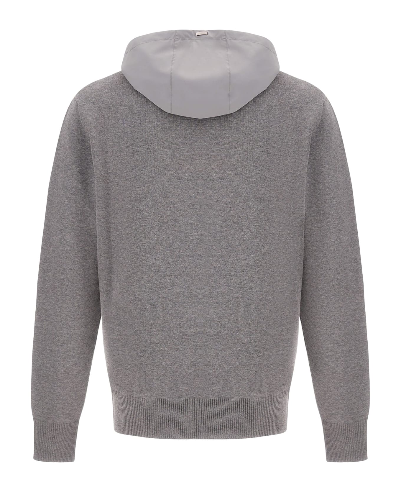 Herno Sweater Hooded Nylon - Grey