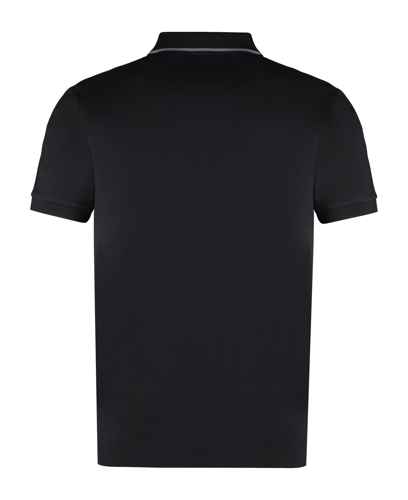 Hugo Boss Cotton Polo Shirt - BLACK