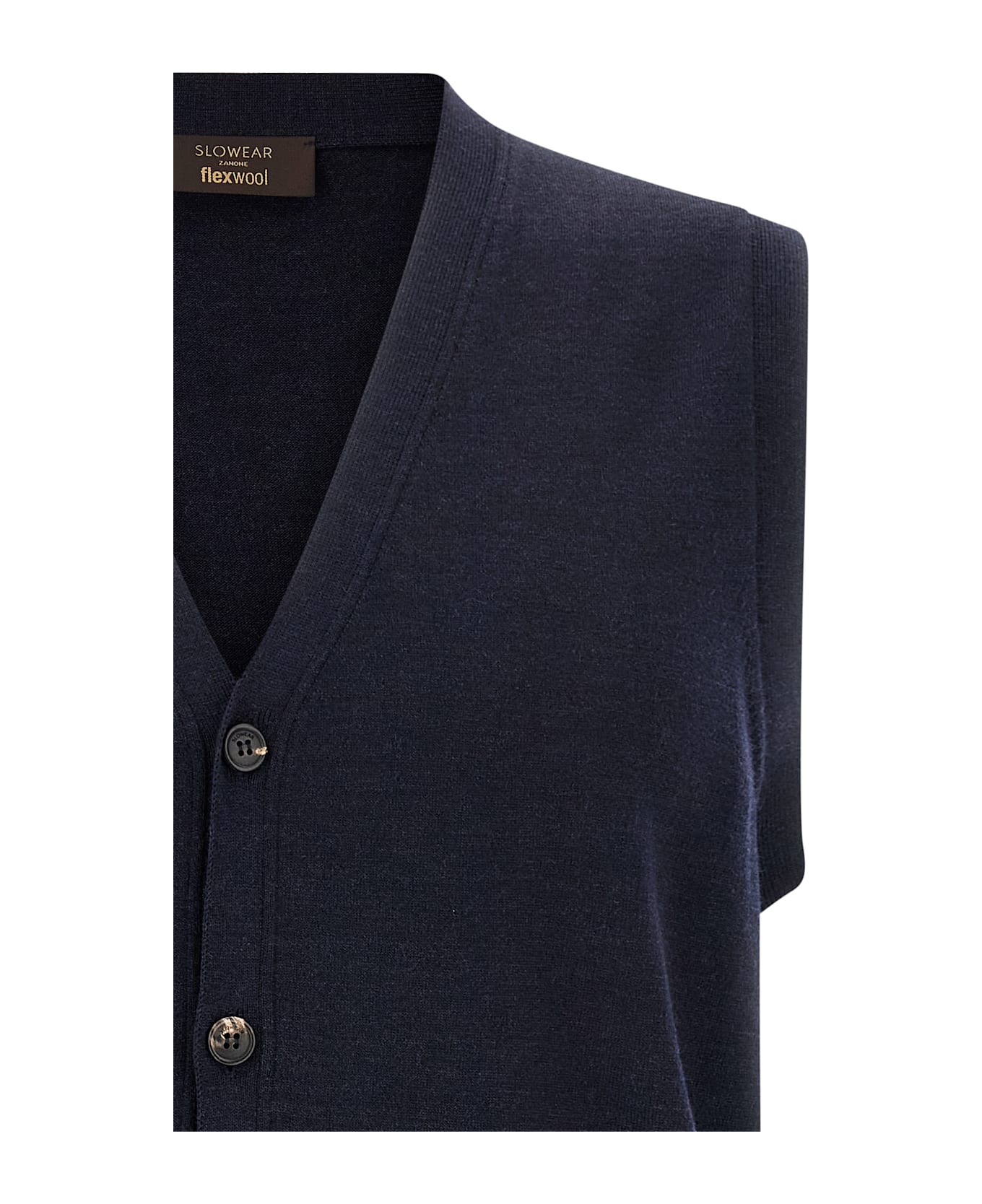 Zanone Flexwool Vest - Blue