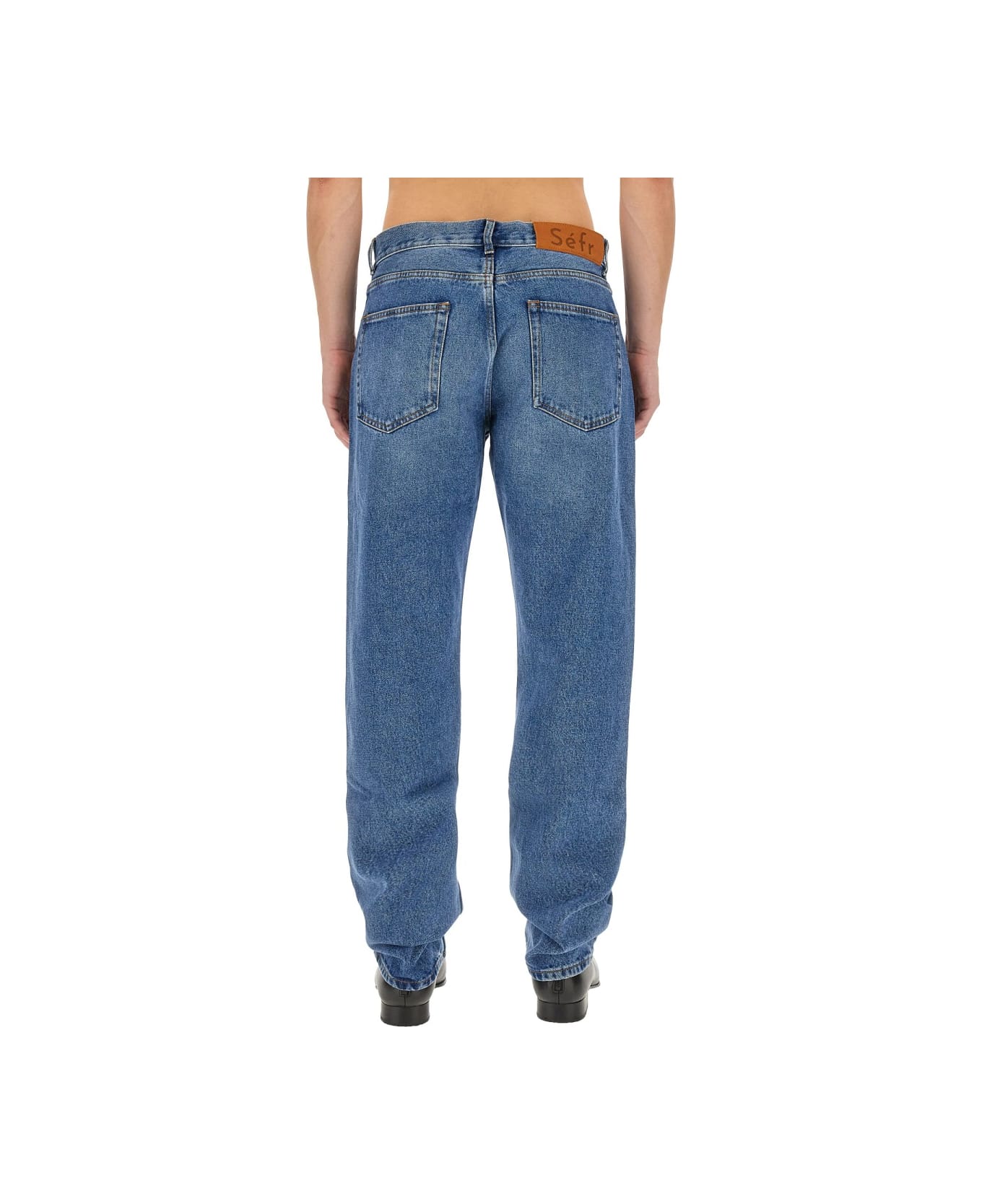 Séfr Jeans Straight Cut - BLUE デニム