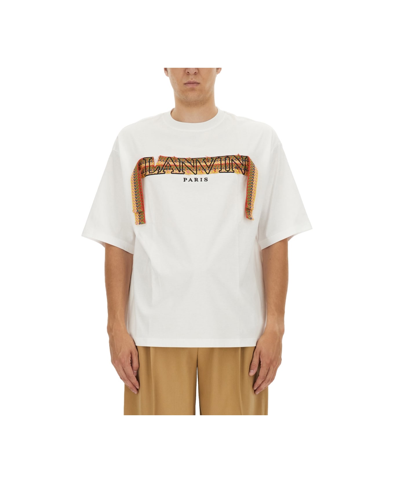 Lanvin T-shirt With Logo - WHITE シャツ