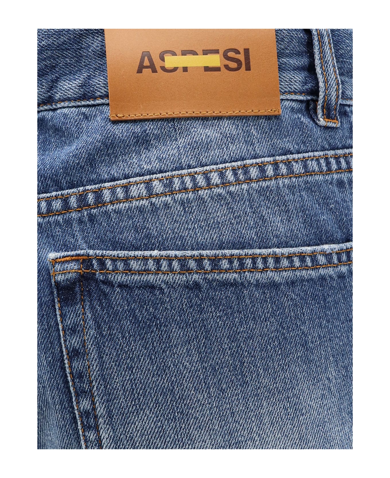 Aspesi Wide Leg Jeans - Denim