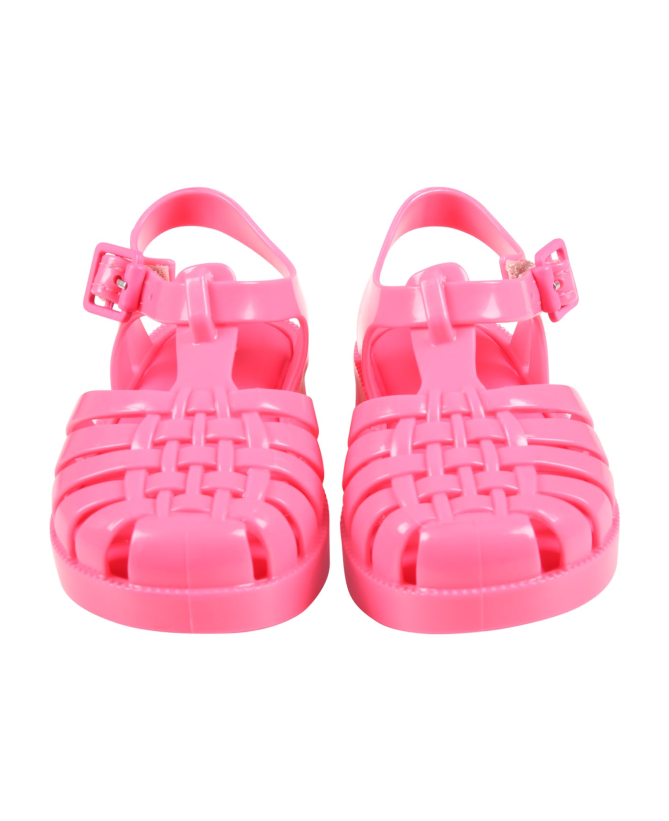Melissa Neon Pink Sandals For Girl - Fuchsia