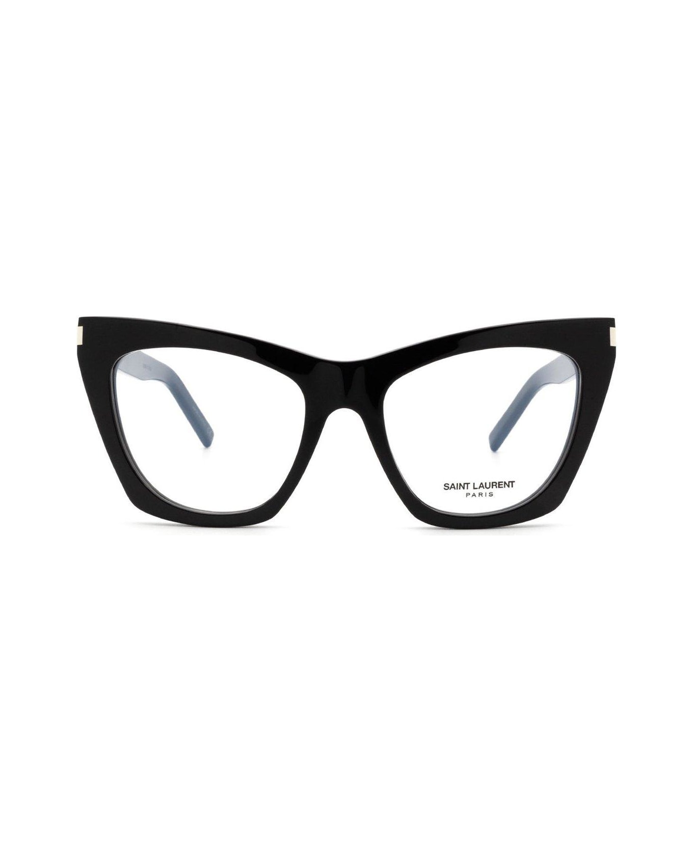 Saint Laurent Eyewear Kate Cat-eye Glasses - 001 black black transpare