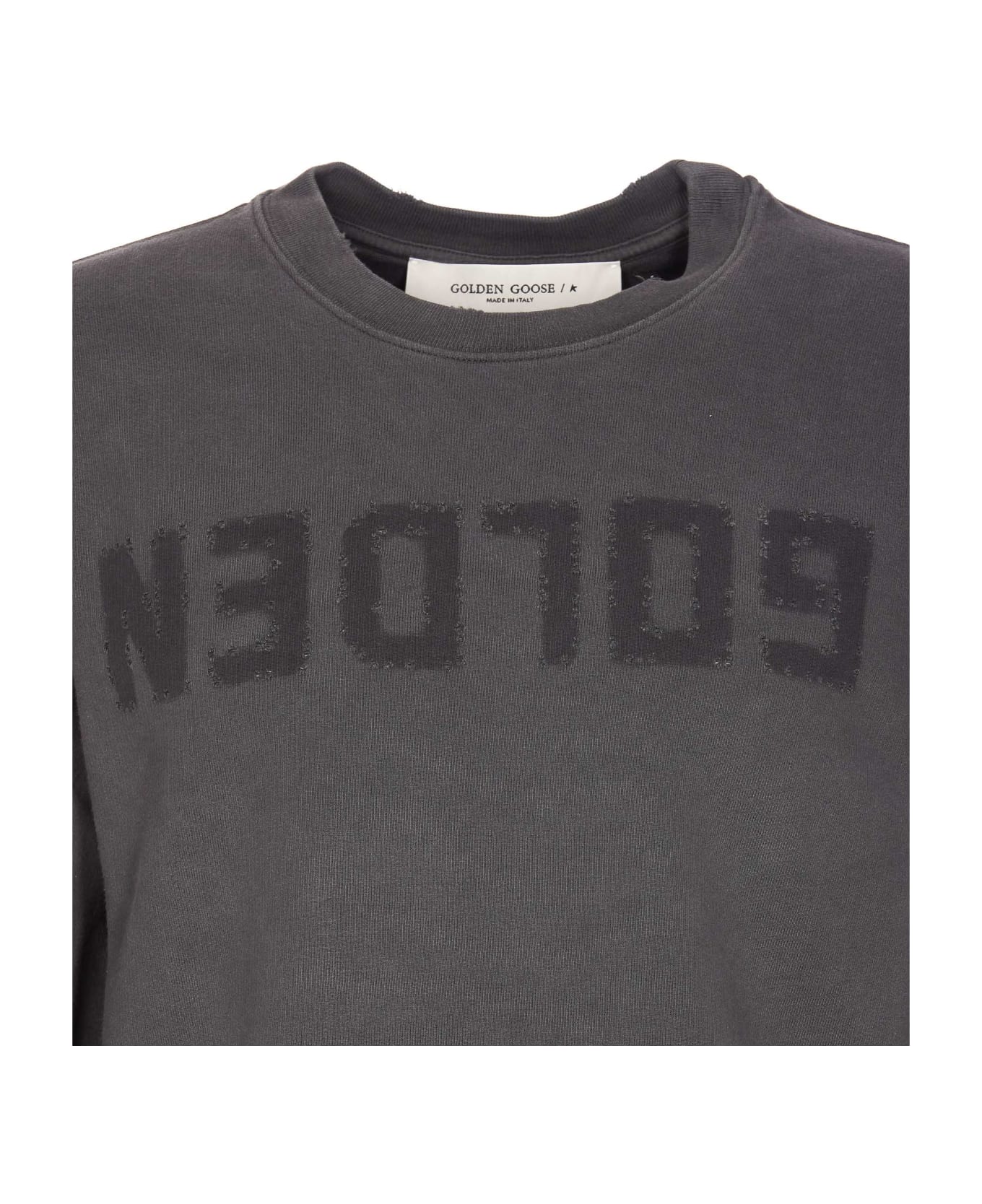 Golden Goose Golden Logo Sweatshirt - Anthracite