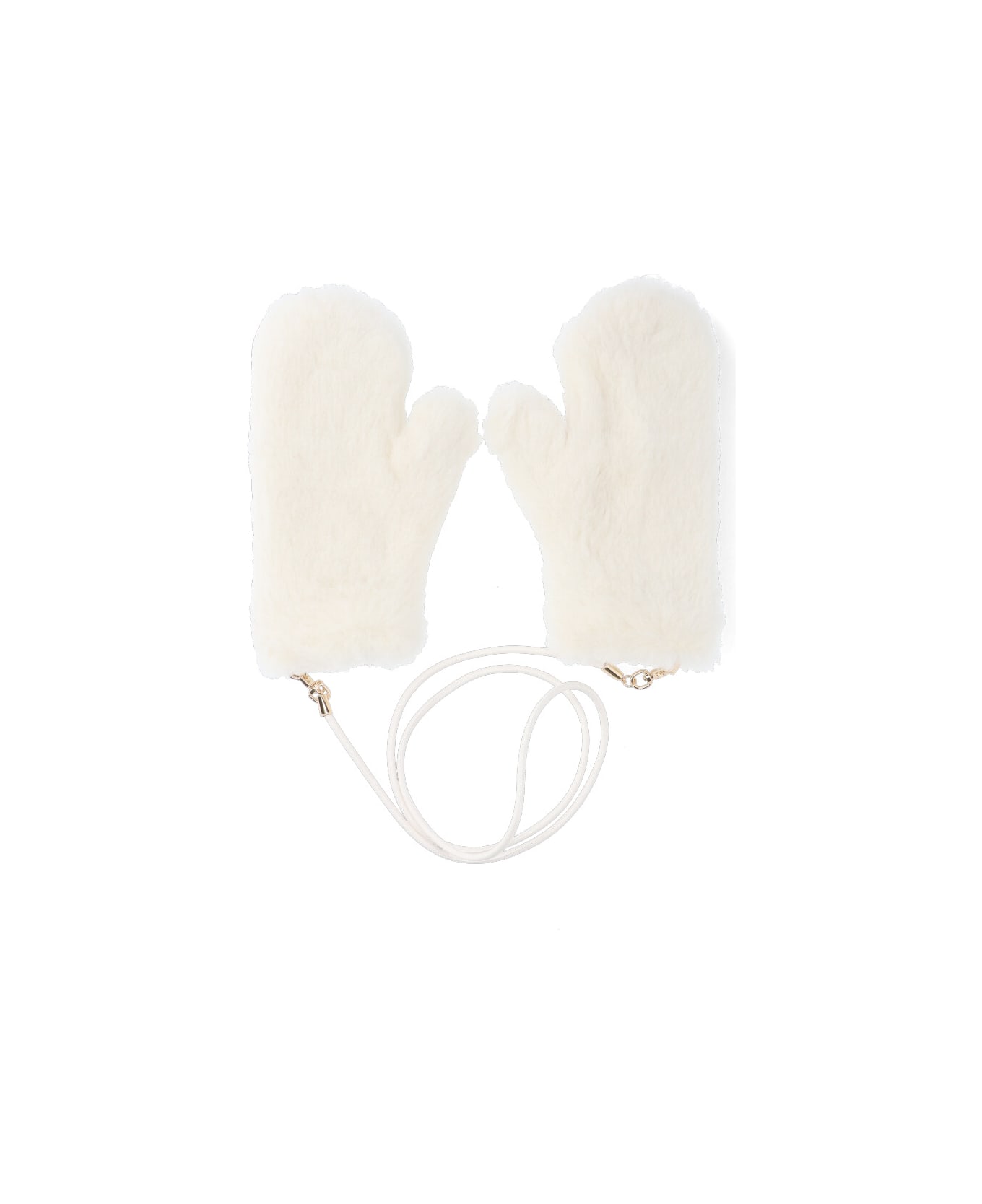 Max Mara Teddy Gloves - White 手袋